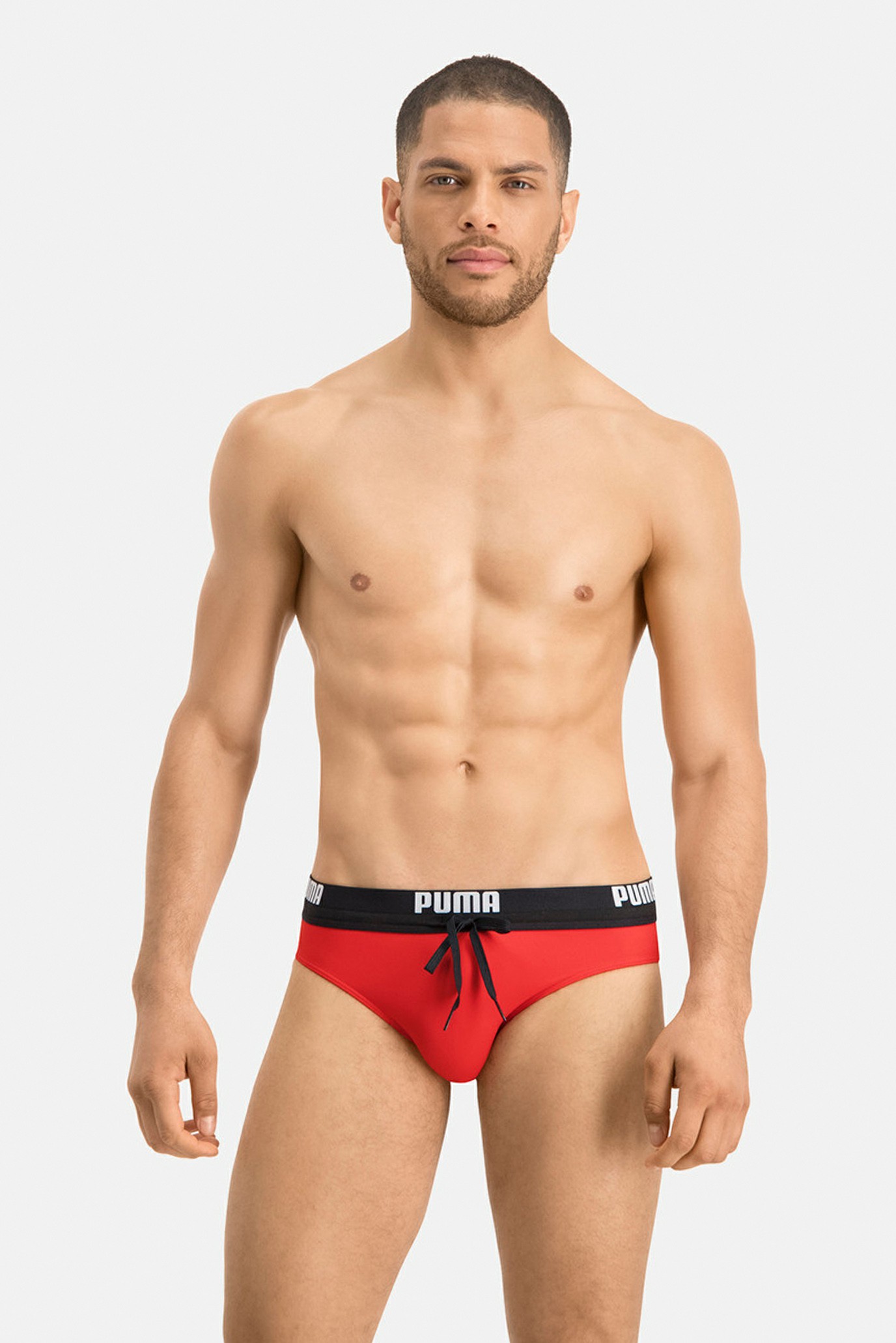 Мужские красные плавки PUMA Swim Men Logo Swim Brief 1