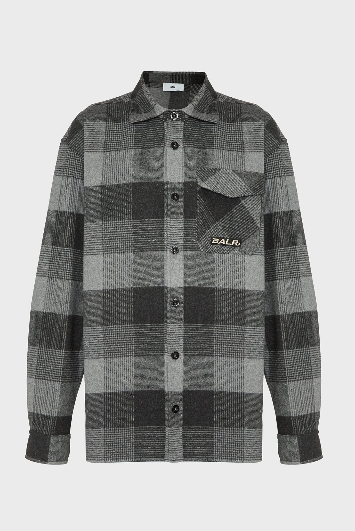 Чоловіча сіра картата сорочка The Club Box Fit Flannel Shirt 1