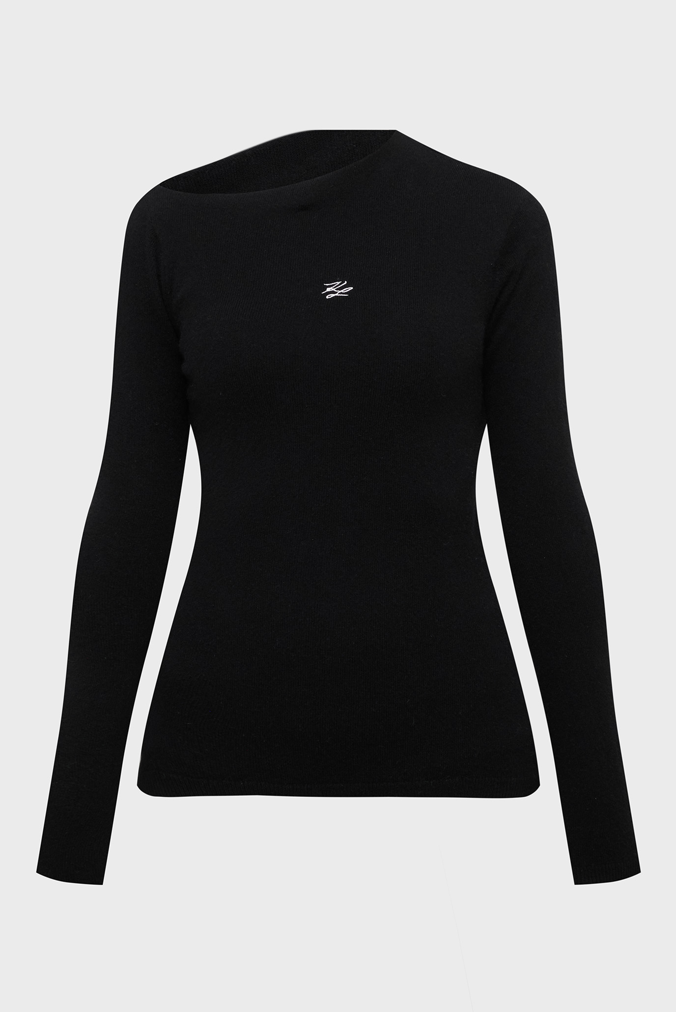 Женский черный кашемировый джемпер elegant Черный XS Karl Lagerfeld A4W18042 Женский черный кашемировый джемпер elegant Черный XS Karl Lagerfeld A4W18042