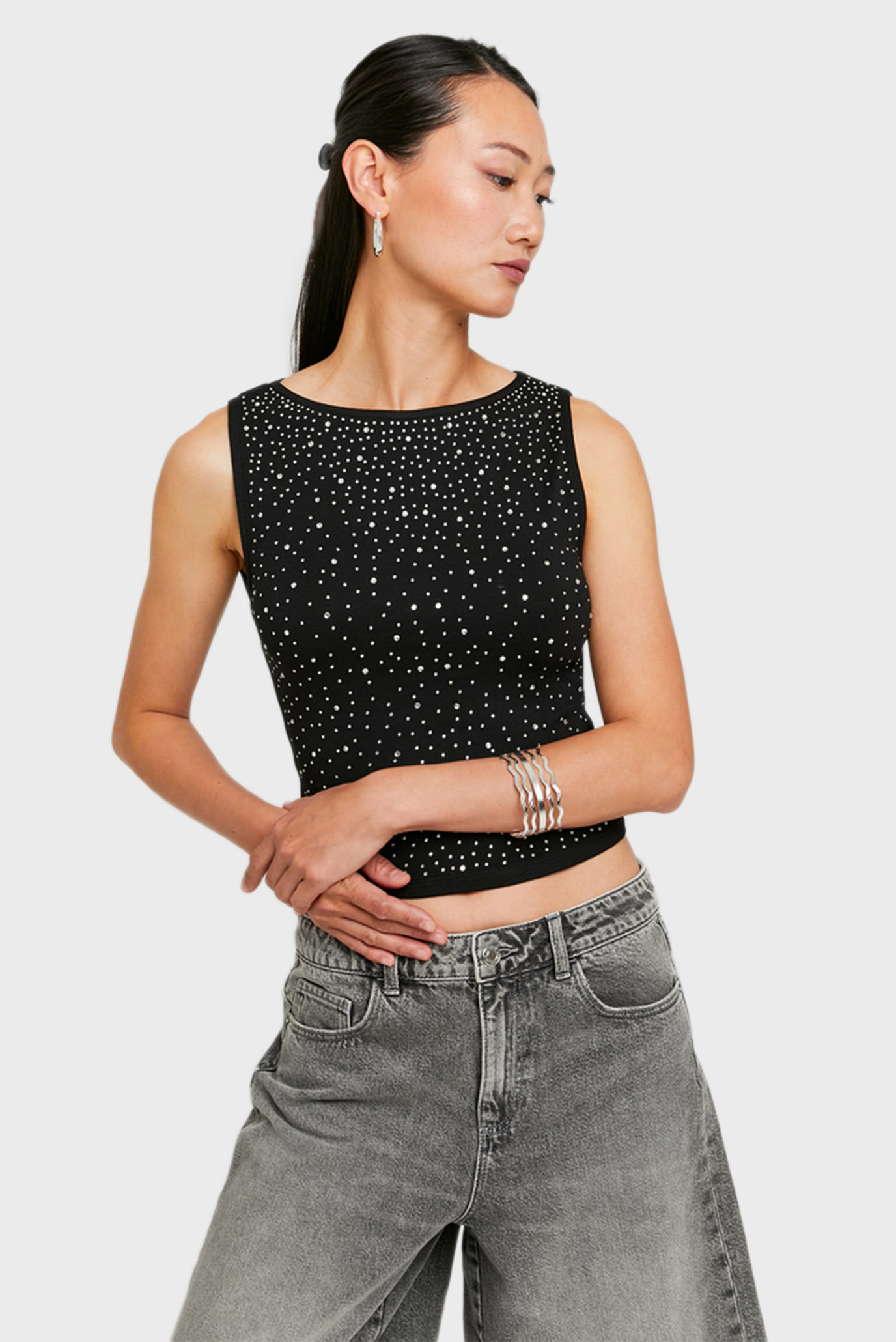 Женский черный топ Черный XS Tally Weijl SSLCOSARTEM Женский черный топ Черный XS Tally Weijl SSLCOSARTEM