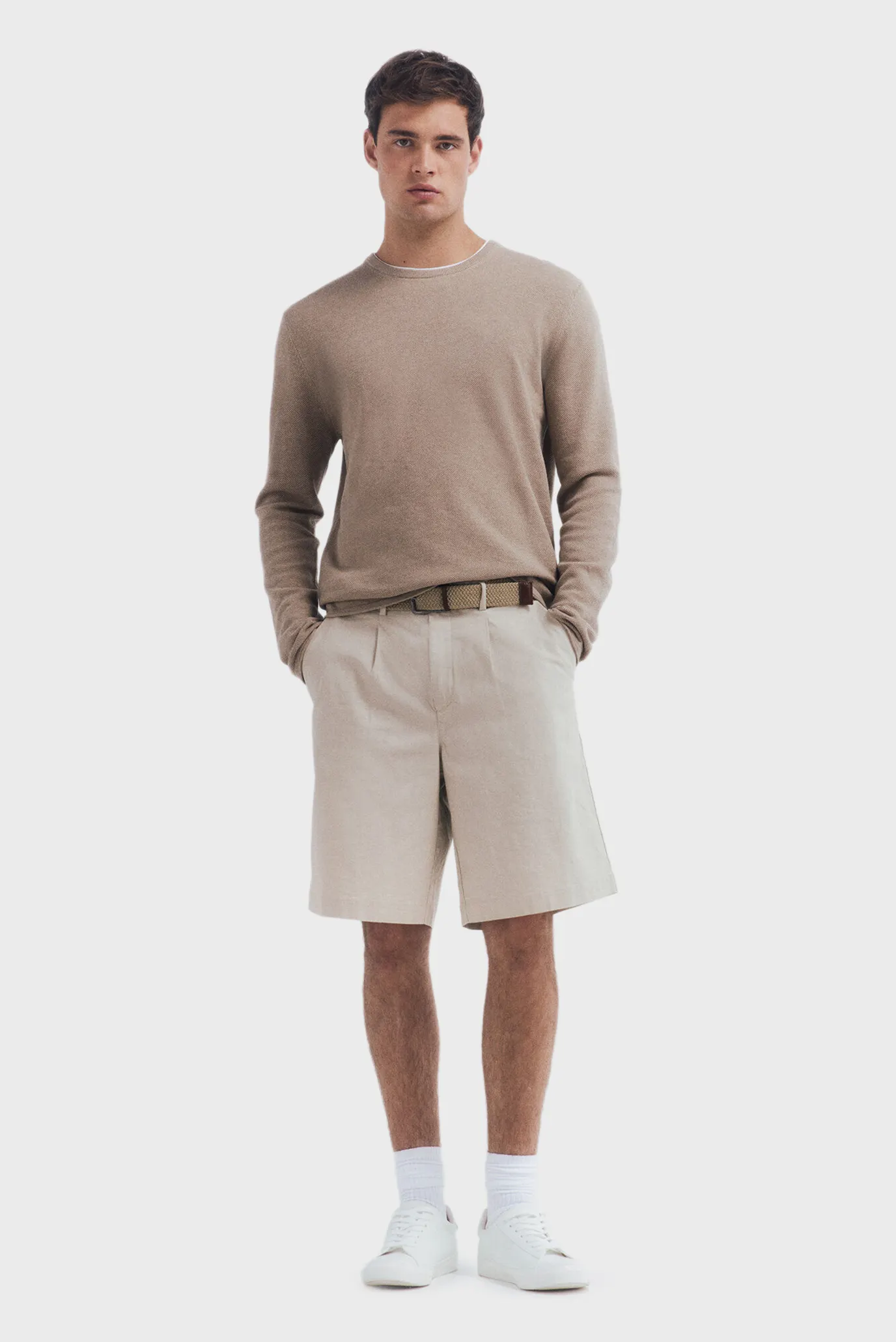 Чоловічий бежевий джемпер 4