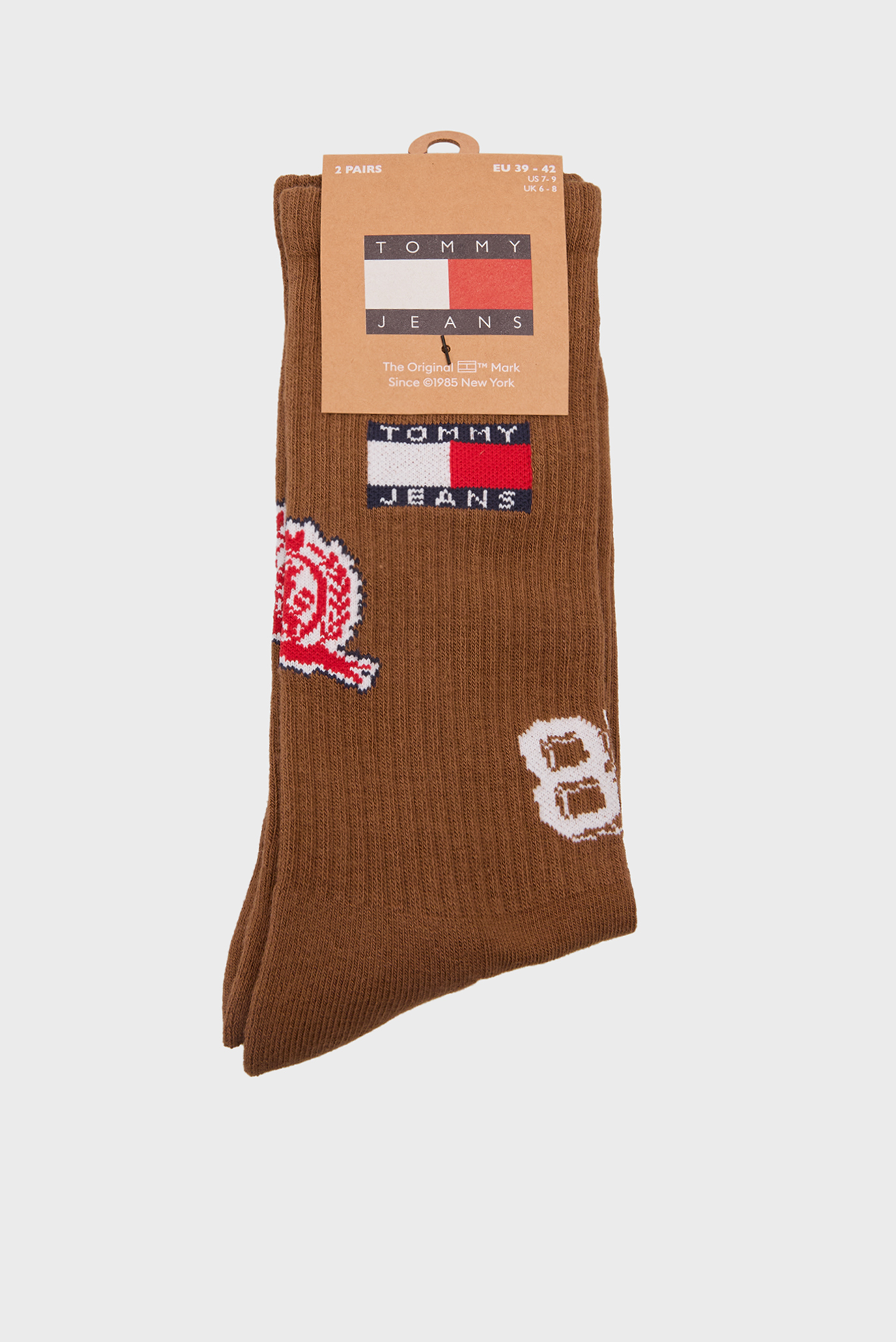 Носки (2 пары) PATCH Разноцветный 43-46 Tommy Jeans 701236470 Носки (2 пары) PATCH Разноцветный 43-46 Tommy Jeans 701236470