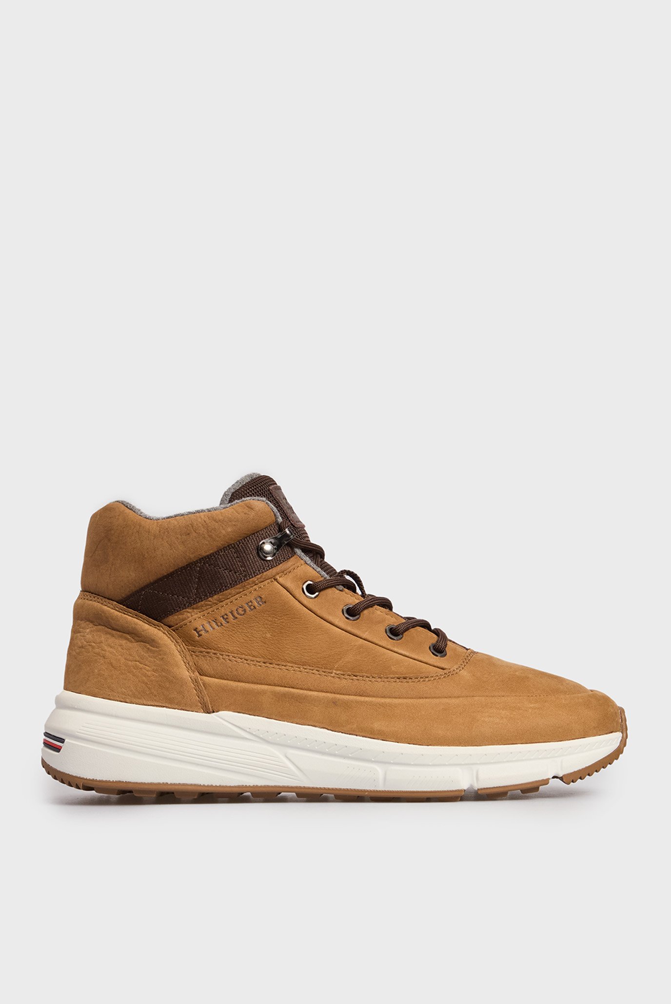 Мужские коричневые нубуковые хайтопы HILFIGER WARM NUBUCK HYBRID B Коричневый 42 Tommy Hilfiger FM0FM05189 Мужские коричневые нубуковые хайтопы HILFIGER WARM NUBUCK HYBRID B Коричневый 42 Tommy Hilfiger FM0FM05189