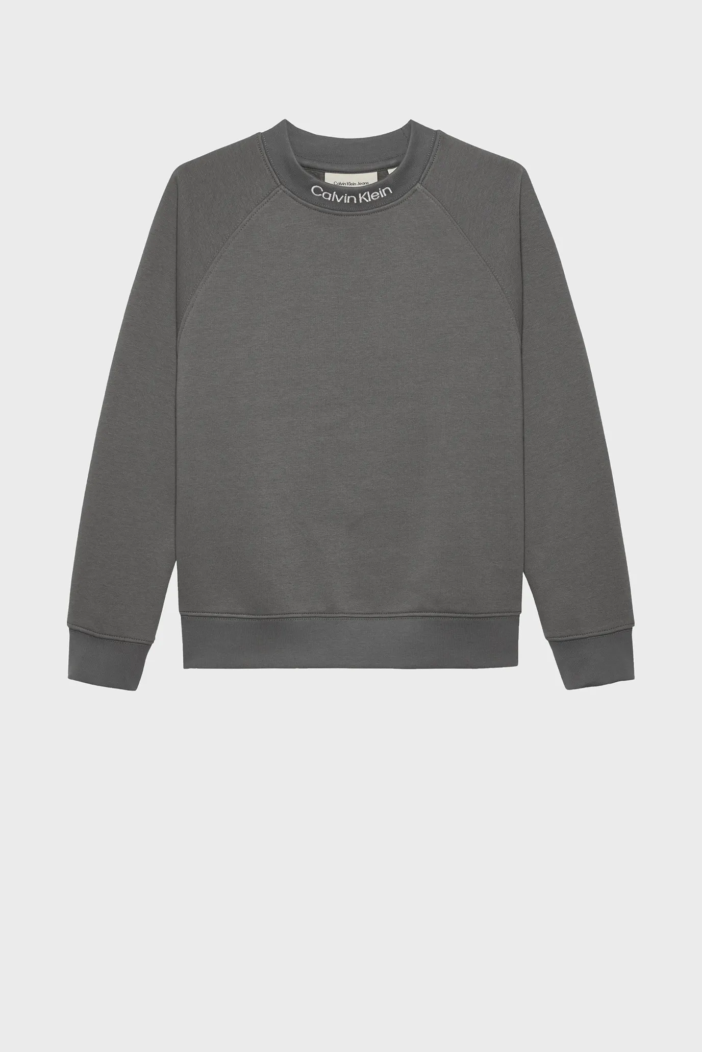 Дитячий темно-сірий світшот NECK EMB FLEECE 2