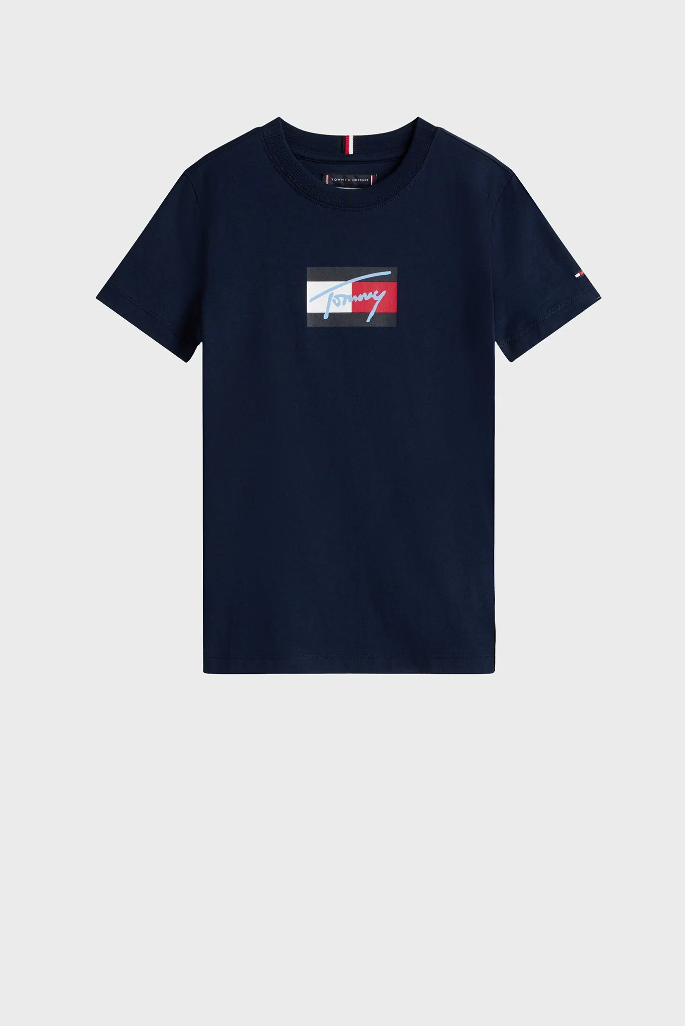 Дитяча темно-синя футболка TOMMY SCRIPT FLAG 6