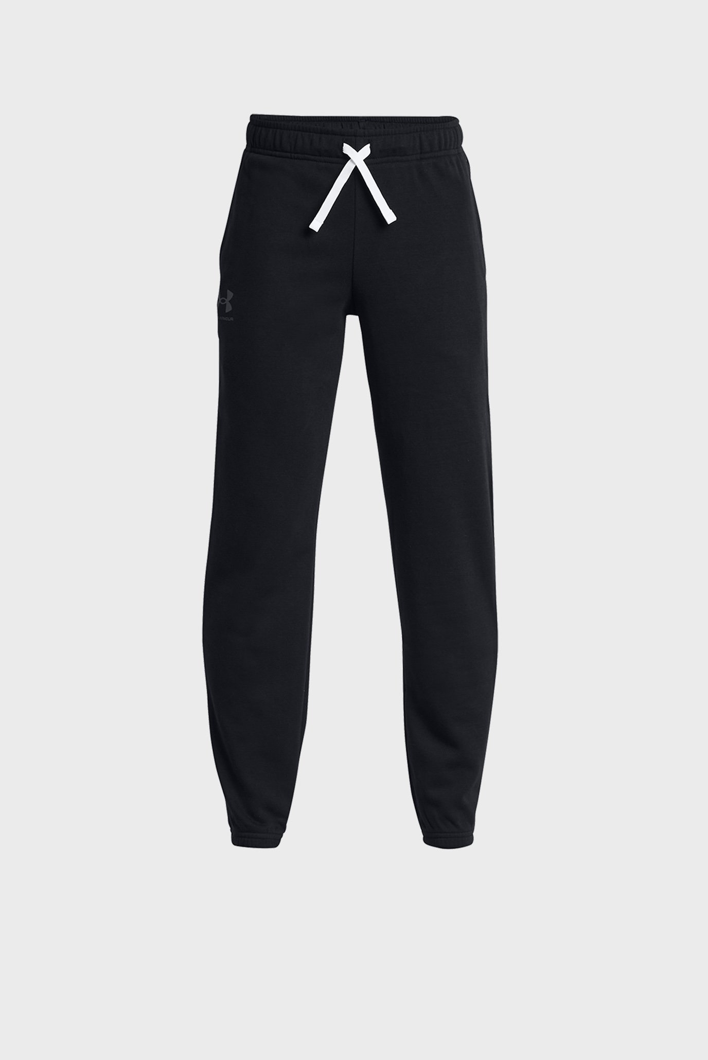 Детские черные спортивные брюки UA Boys Rival Terry Joggers 1