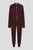 Женский коричневый кашемировый костюм (худи, брюки)