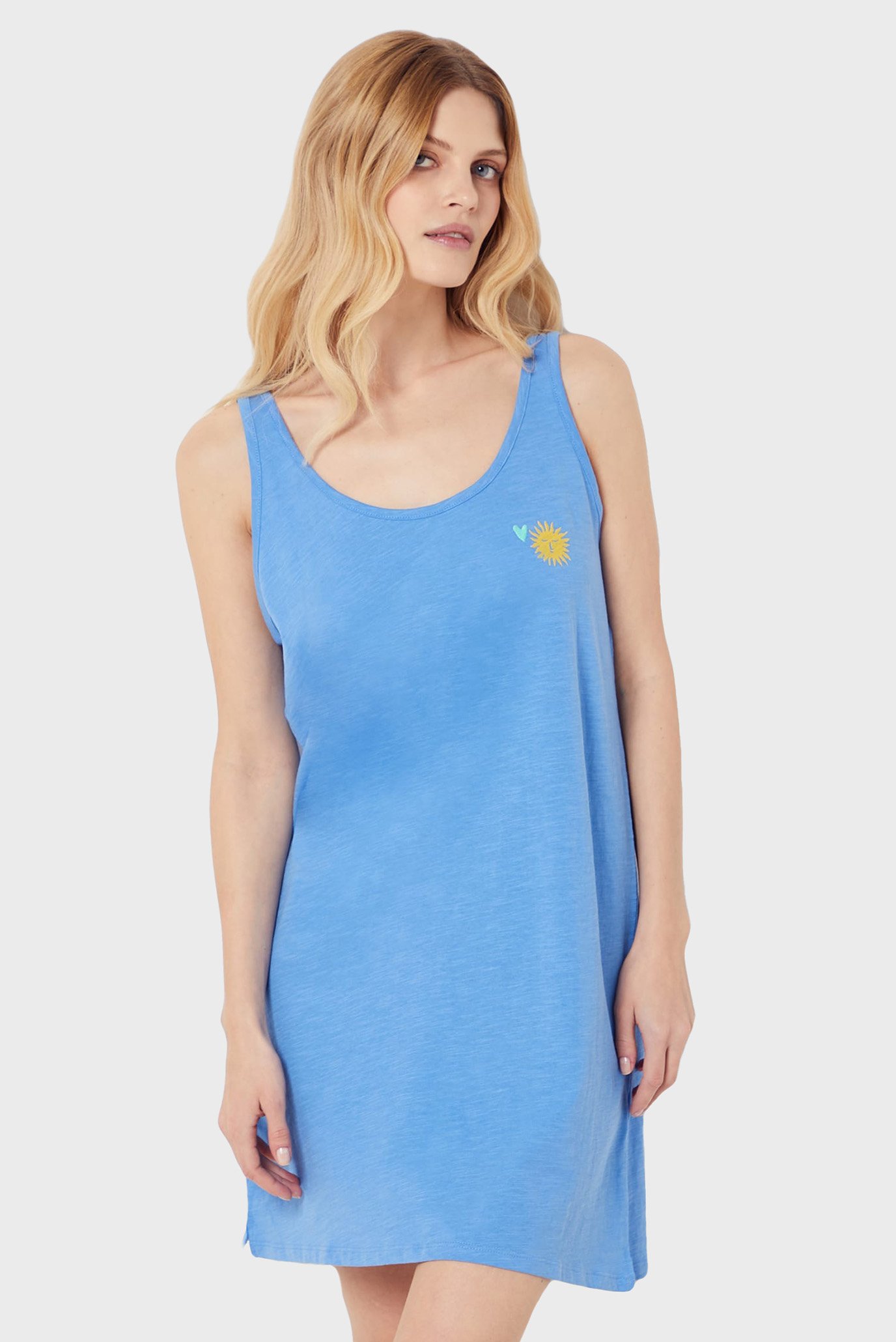 Женская голубая ночная рубашка GINY 1