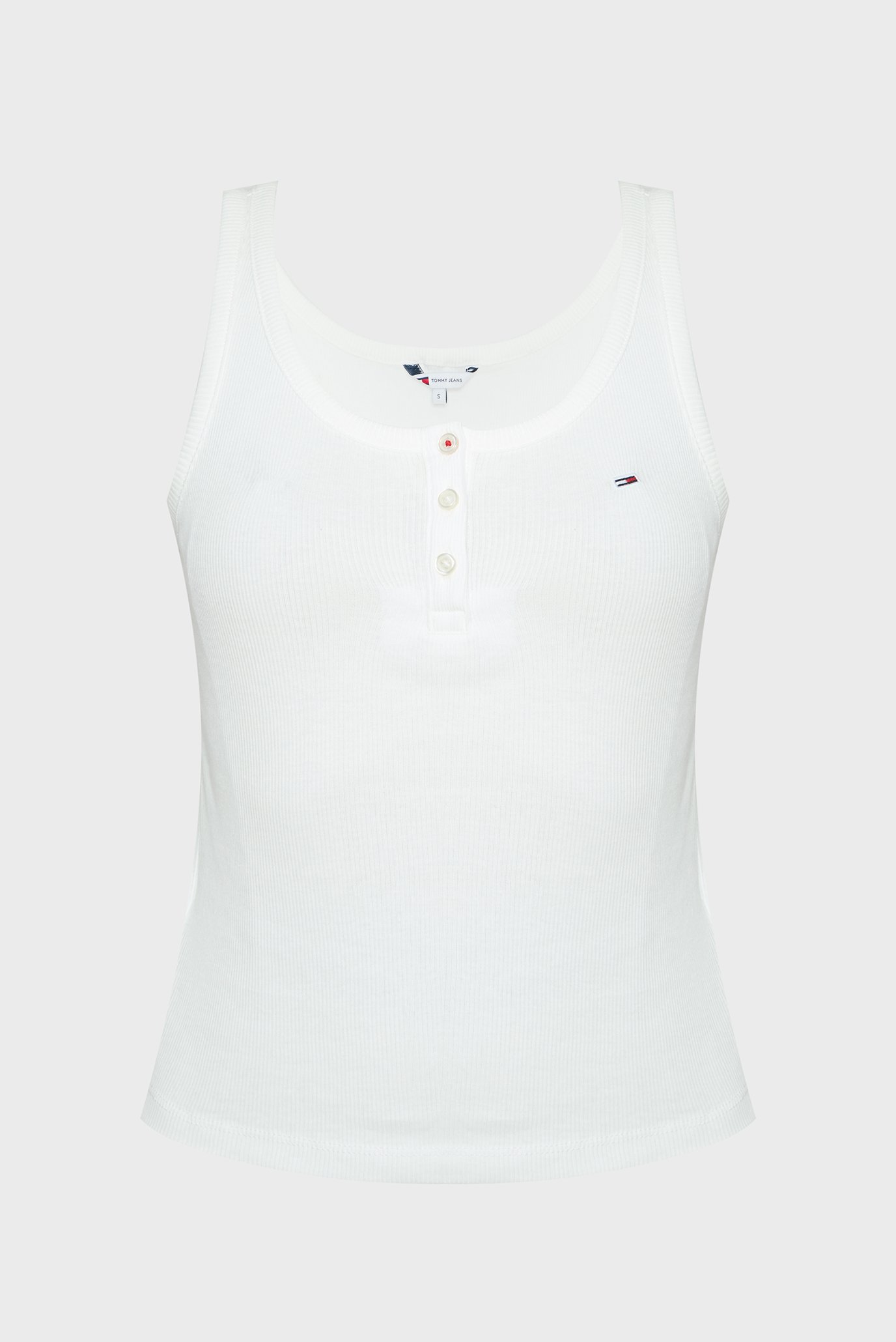 Жіноча біла майка TJW SLIM BUTTON TANK 1