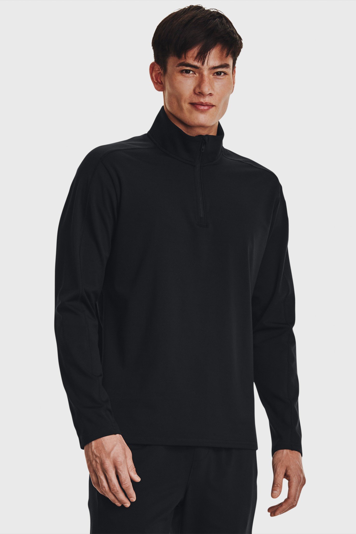 Чоловіча чорна спортивна кофта UA Meridian 1/4 Zip 1