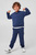 Детский темно-синий спортивный костюм (худи, брюки)
