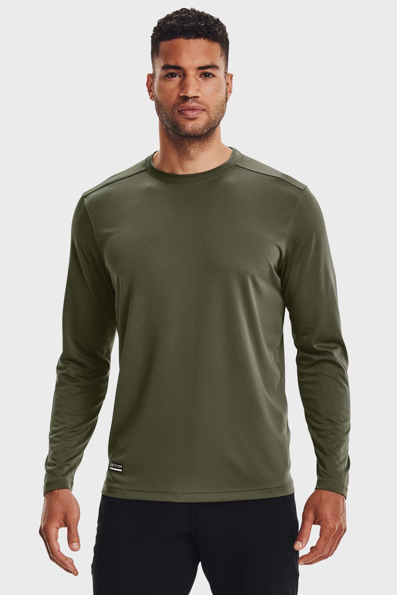 Мужской оливковый лонгслив UA TAC Tech LS T Оливковый S Under Armour 1248196-390 Мужской оливковый лонгслив UA TAC Tech LS T Оливковый S Under Armour 1248196-390