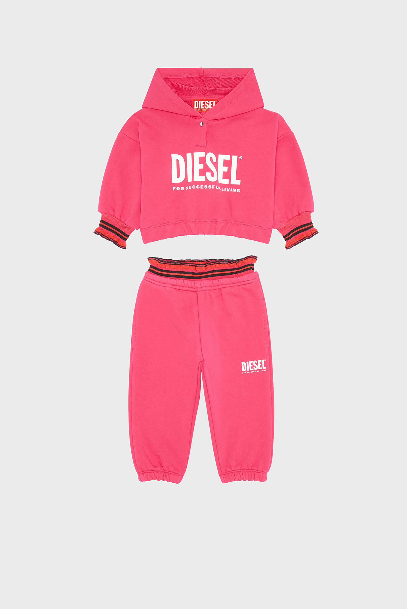 Дитячий рожевий спортивний костюм (худі, брюки) SENTIALBPLIVIB-SET 1