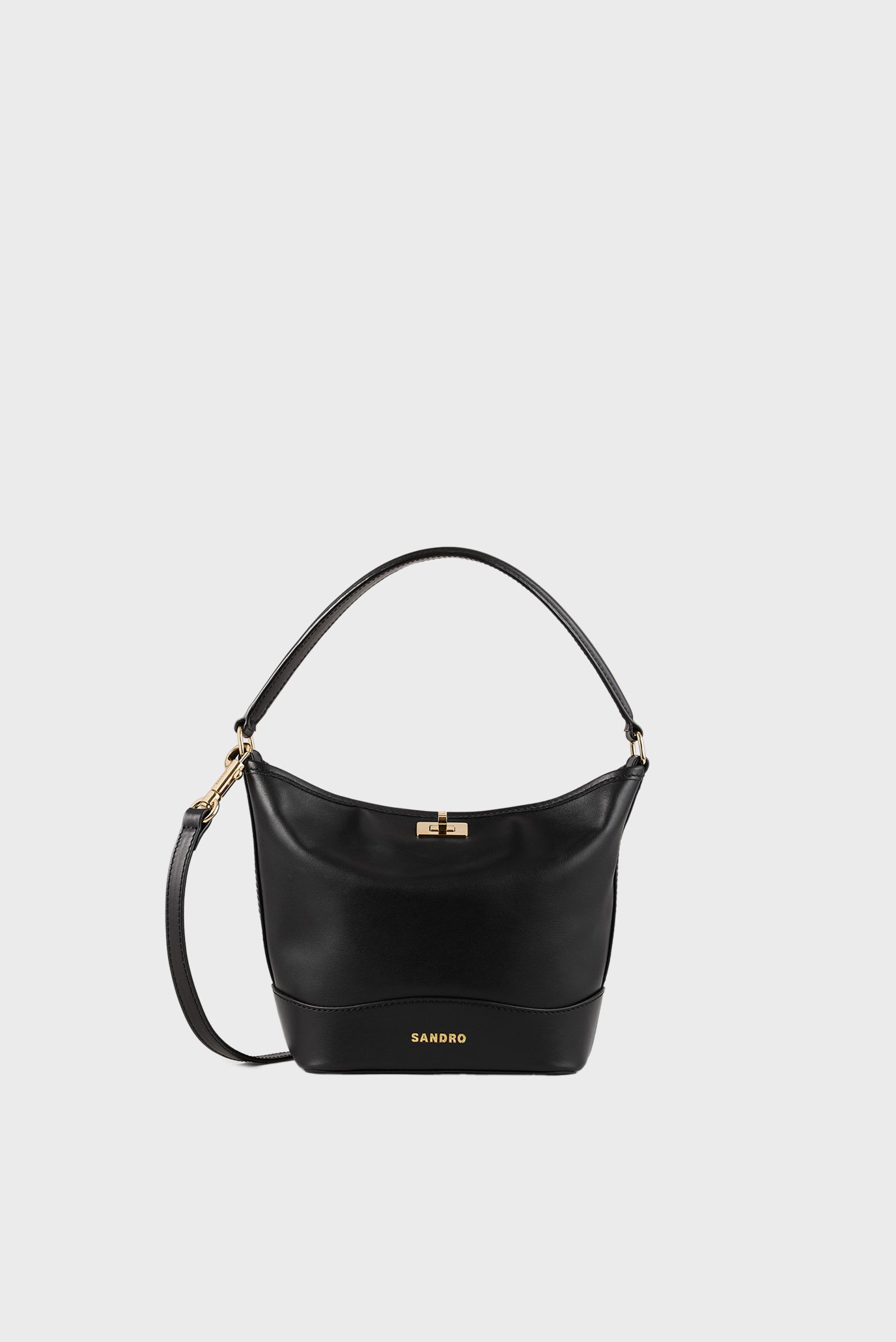 Женская черная кожаная сумка Tangoso Черный ONESIZE Sandro SFASA01481_Black Женская черная кожаная сумка Tangoso Черный ONESIZE Sandro SFASA01481_Black
