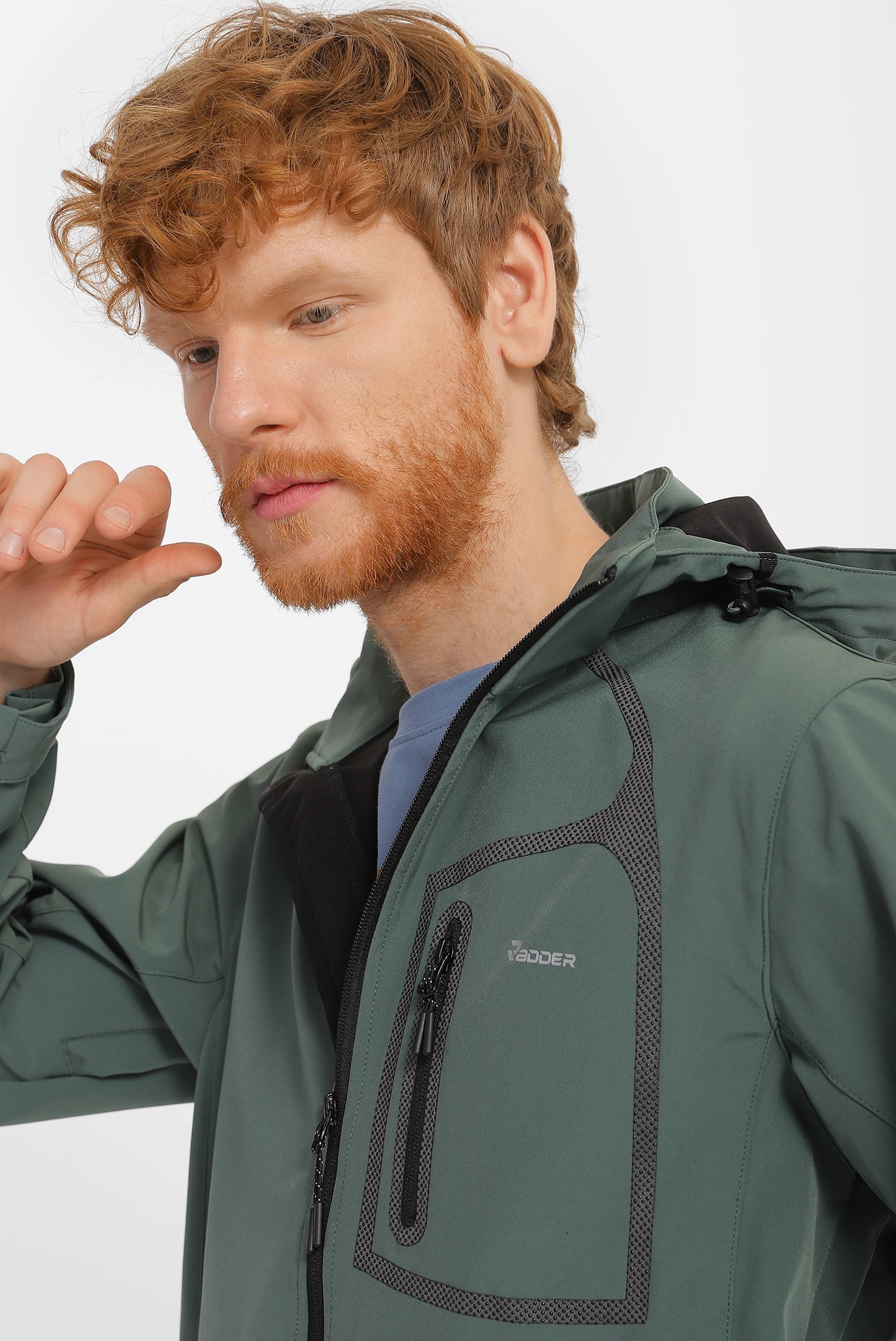 Мужская зеленая ветровка Nilson Radder 120007-310 — MD-Fashion