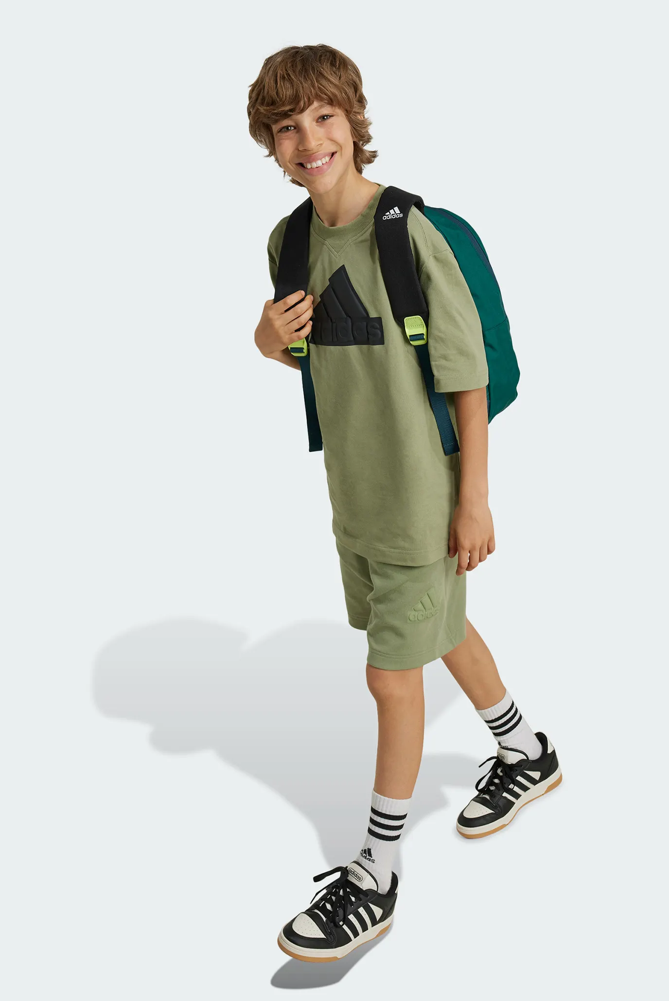 Детские оливковые шорты Future Icons Logo 8-Inch 2