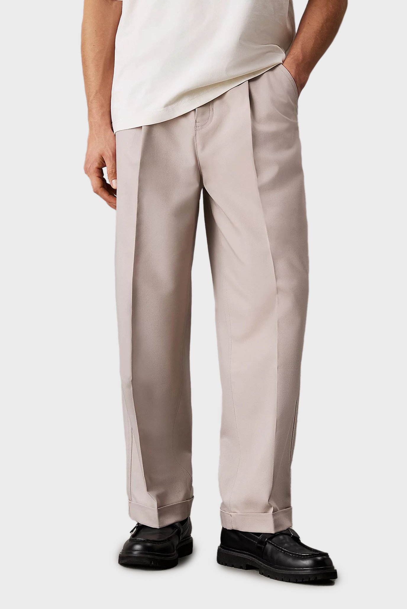 Чоловічі бежеві брюки TAILORED PANT 1