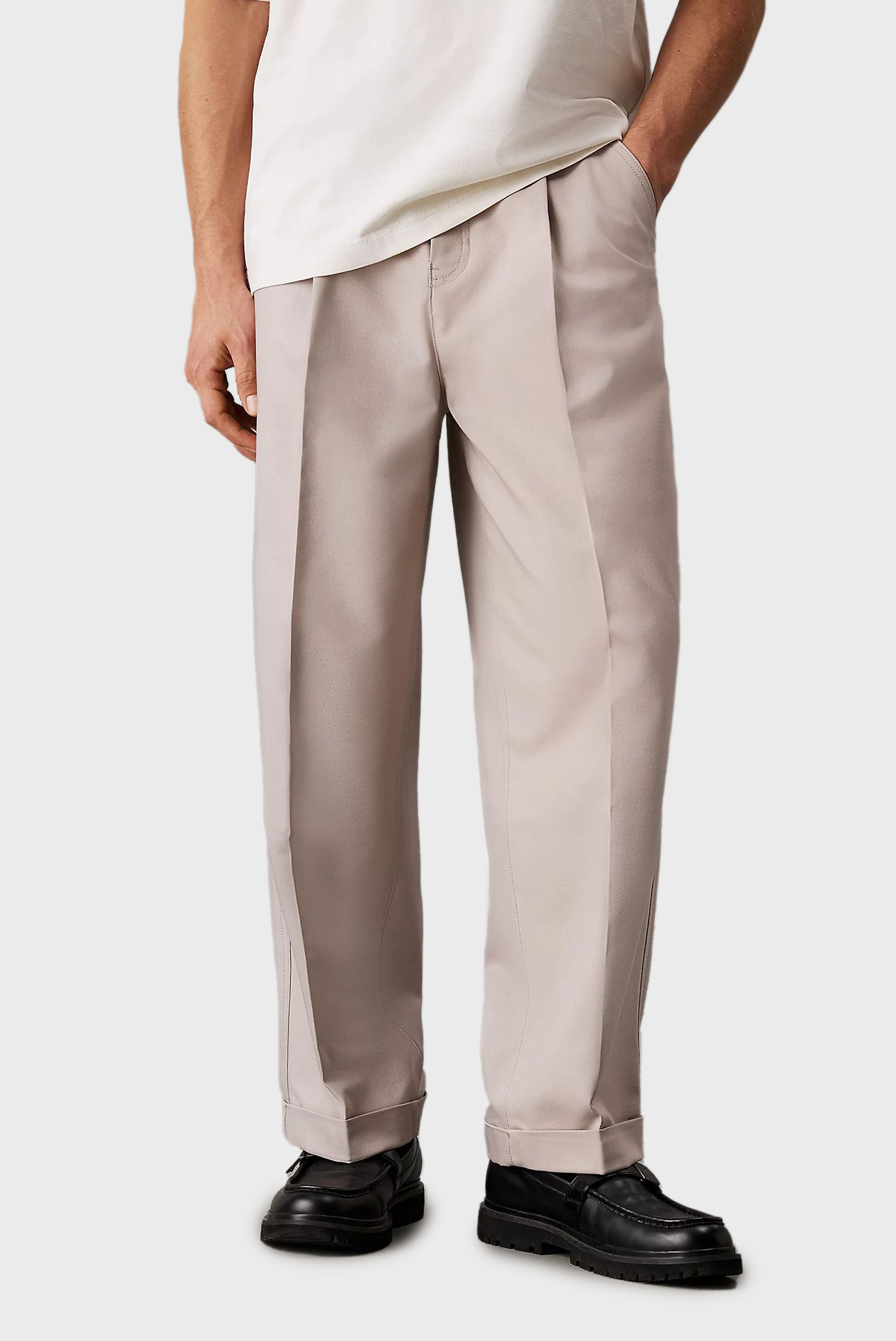 Мужские бежевые брюки TAILORED PANT 1