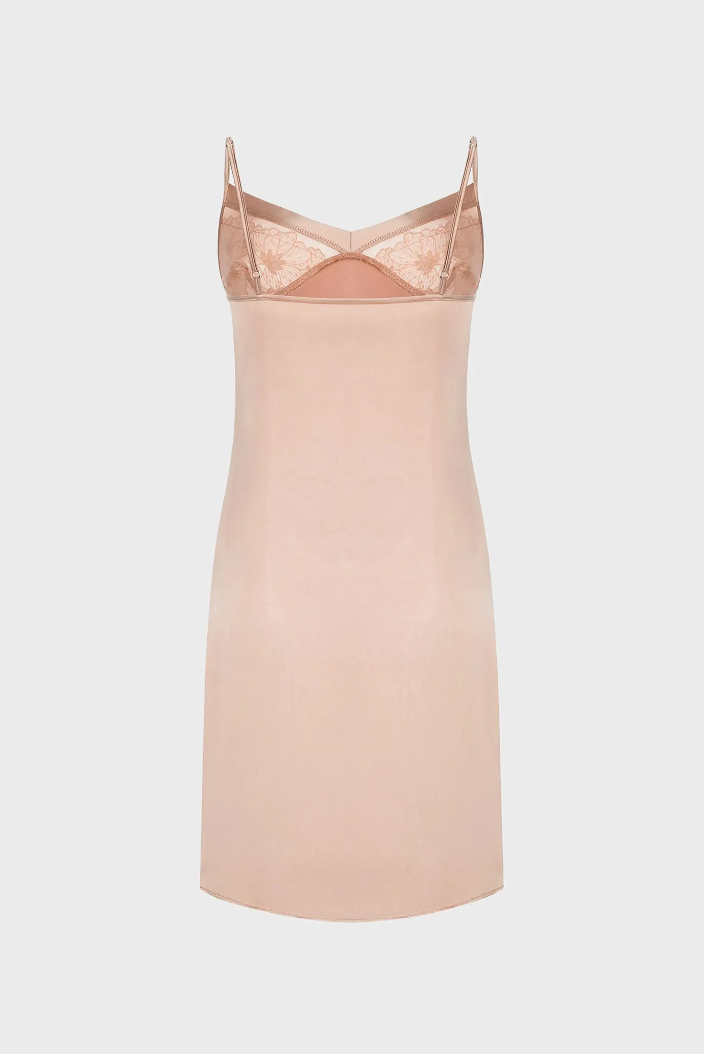 Женская бежевая ночная рубашка 4