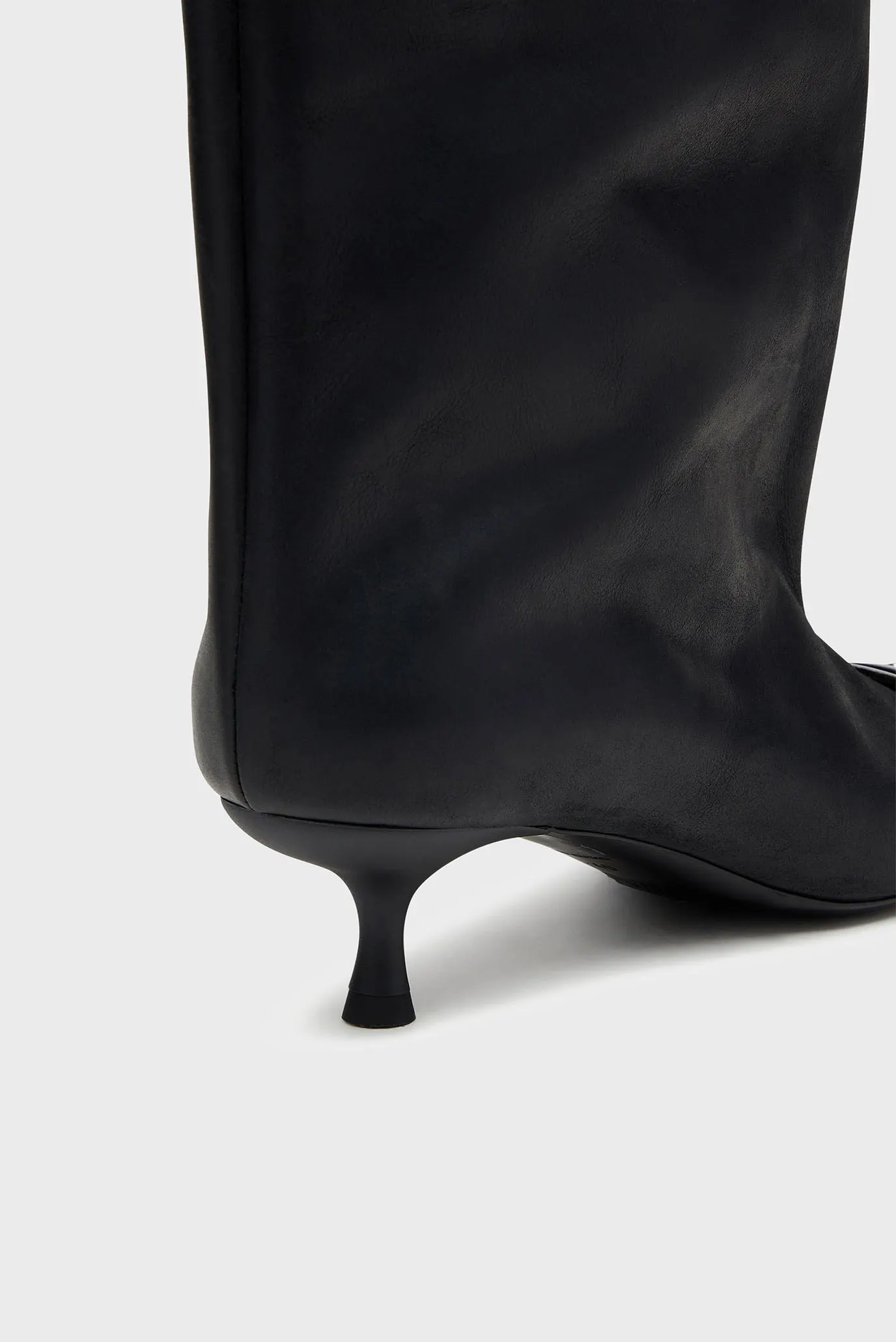 Женские черные кожаные сапоги D-VENUS 40 KB 5