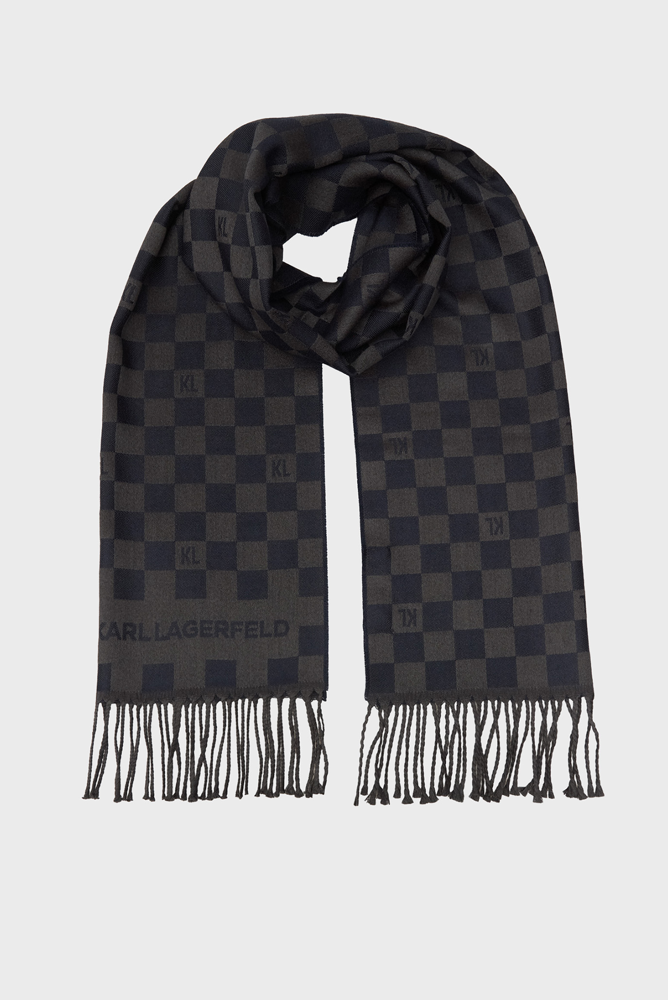 Мужской шерстяной шарф в клетку Разноцветный ONESIZE Karl Lagerfeld 554131.805001;690 Мужской шерстяной шарф в клетку Разноцветный ONESIZE Karl Lagerfeld 554131.805001;690
