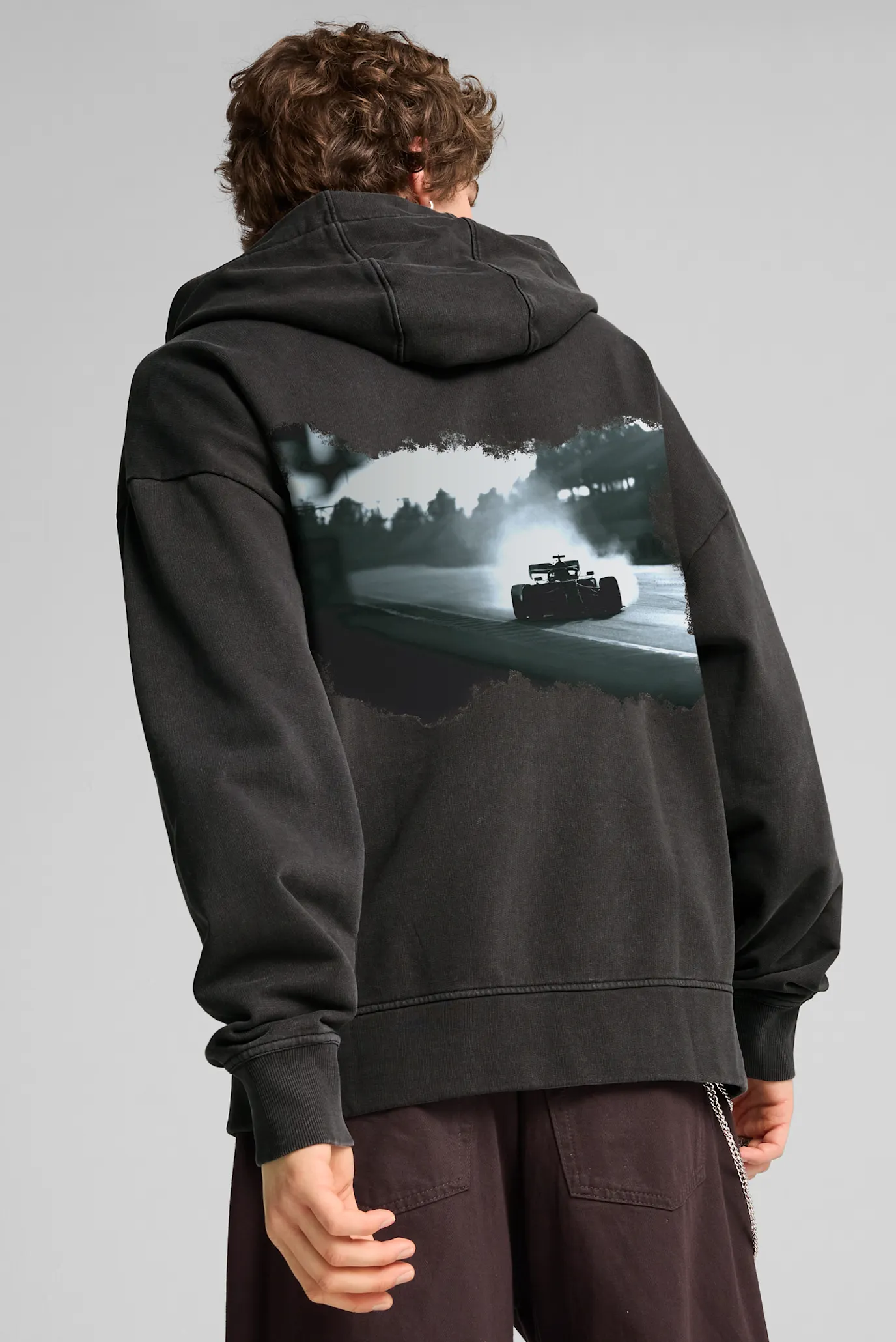 Чоловіче чорне худі F1® Graphic Fullzip Hoodie Men PUMA 630137