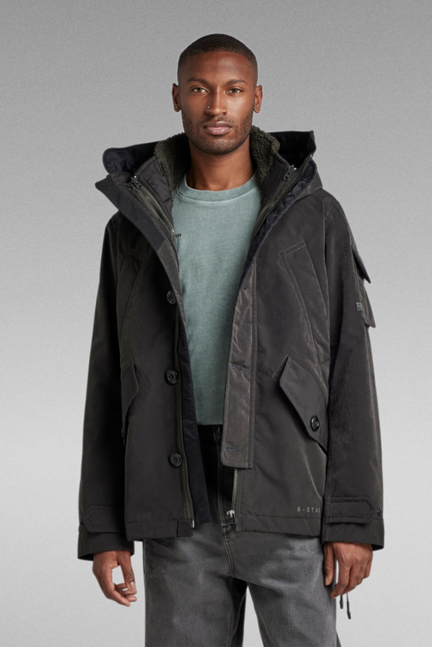 Мужская черная куртка 2-in-1 Adaptable Vodan 1