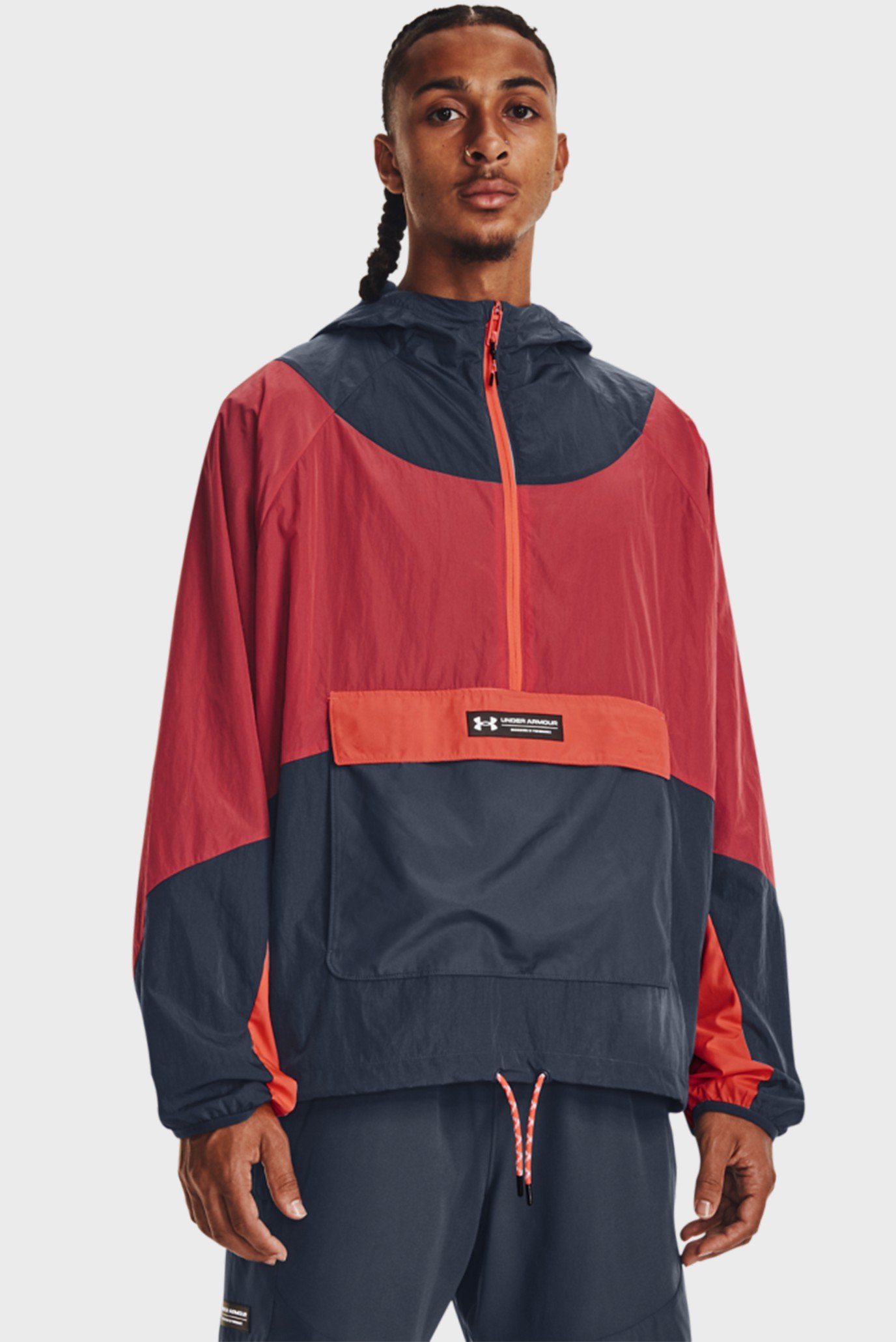 Мужской анорак UA Rush Woven 1/2 Zip Anorak 1