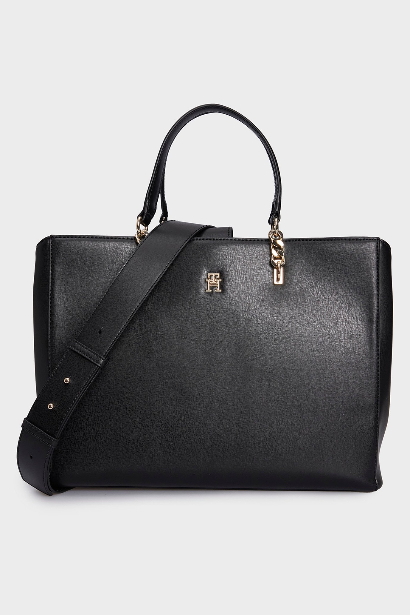 Женская черная сумка TH REFINED WORKBAG 1