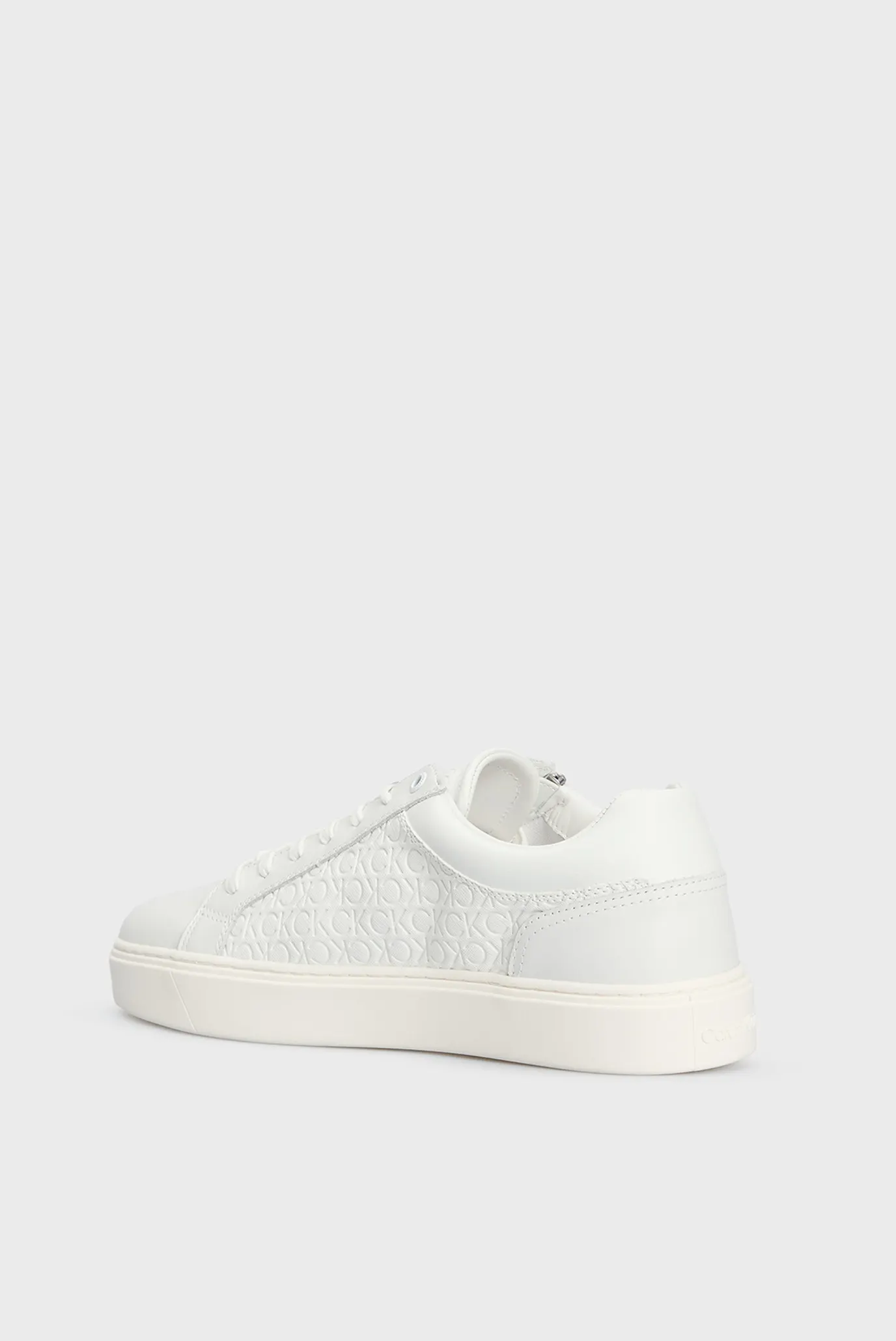 Чоловічі білі снікерси LOW TOP LACE UP W/ ZIP MONO 5