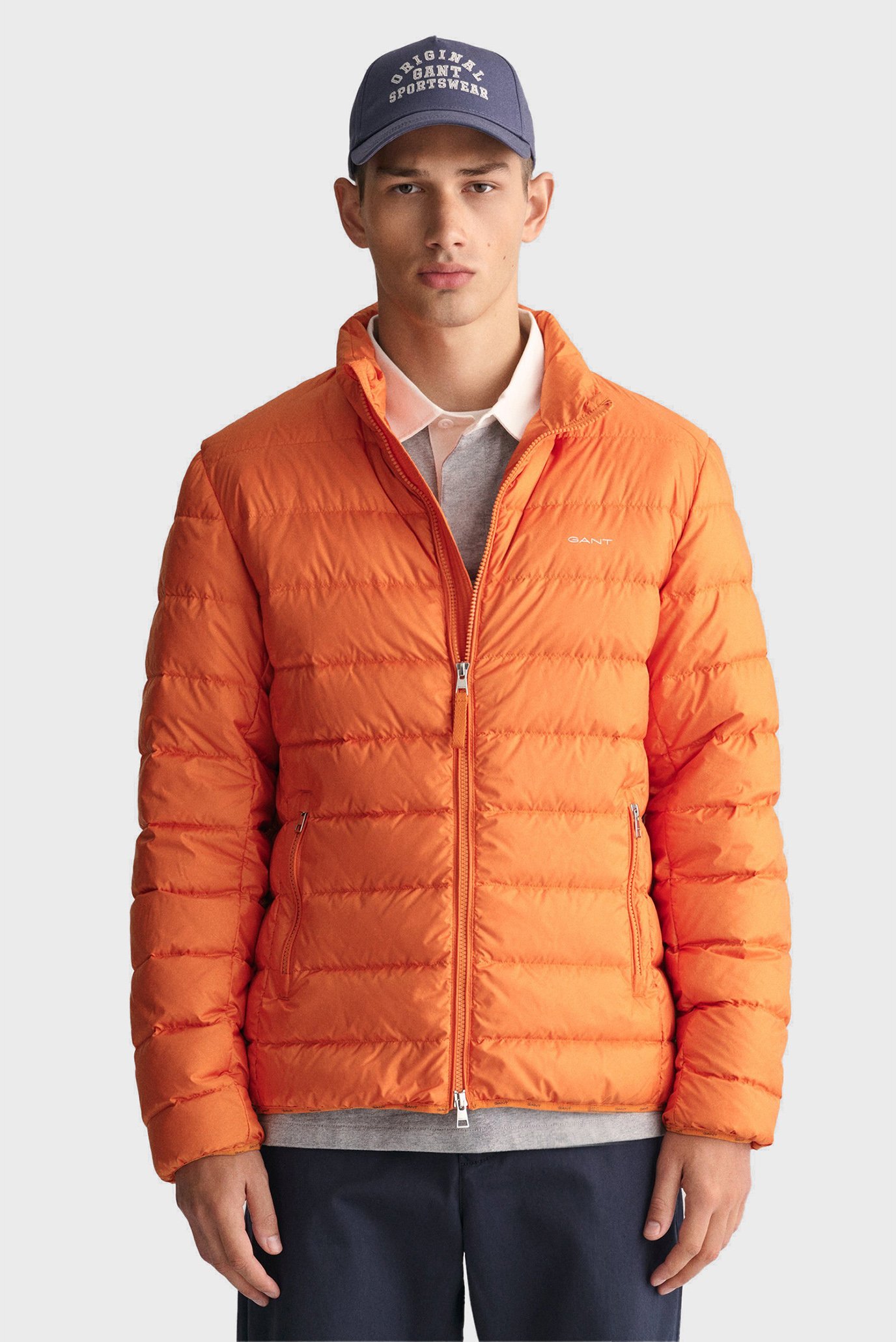 Чоловічий помаранчевий пуховик LIGHT DOWN JACKET 1