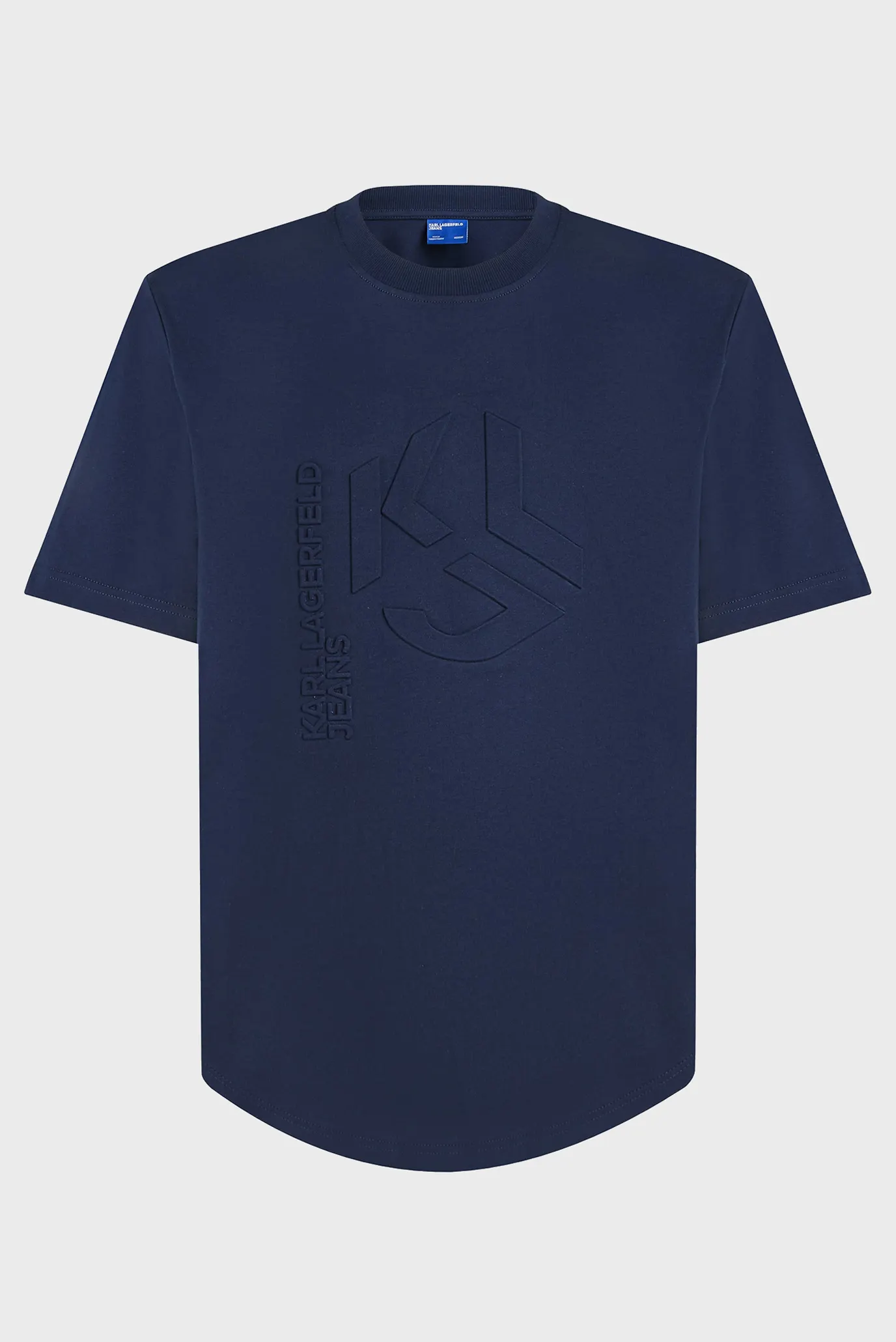 Чоловіча темно-синя футболка embossed 5