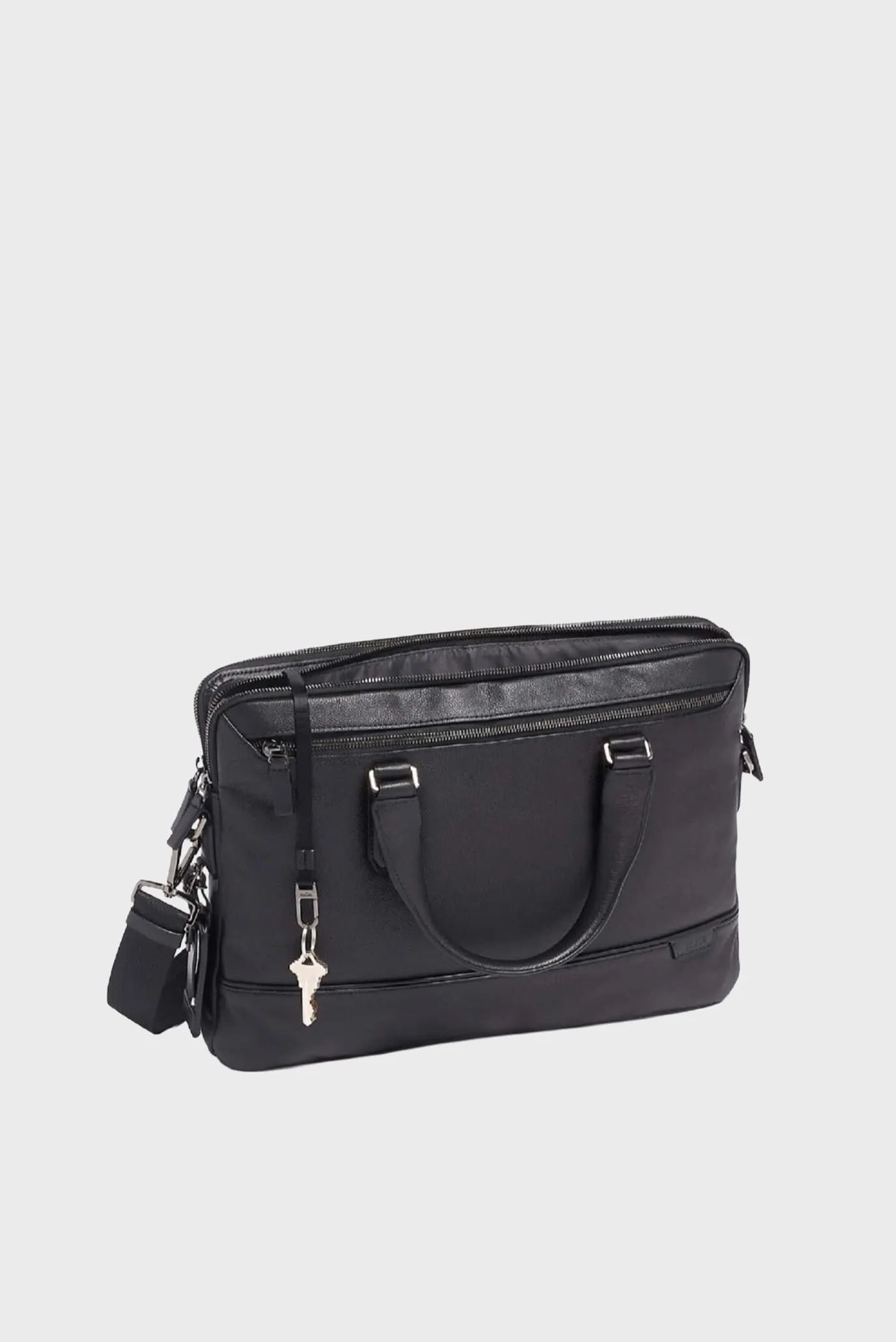 Мужская черная кожаная сумка для ноутбука HARRISON 3