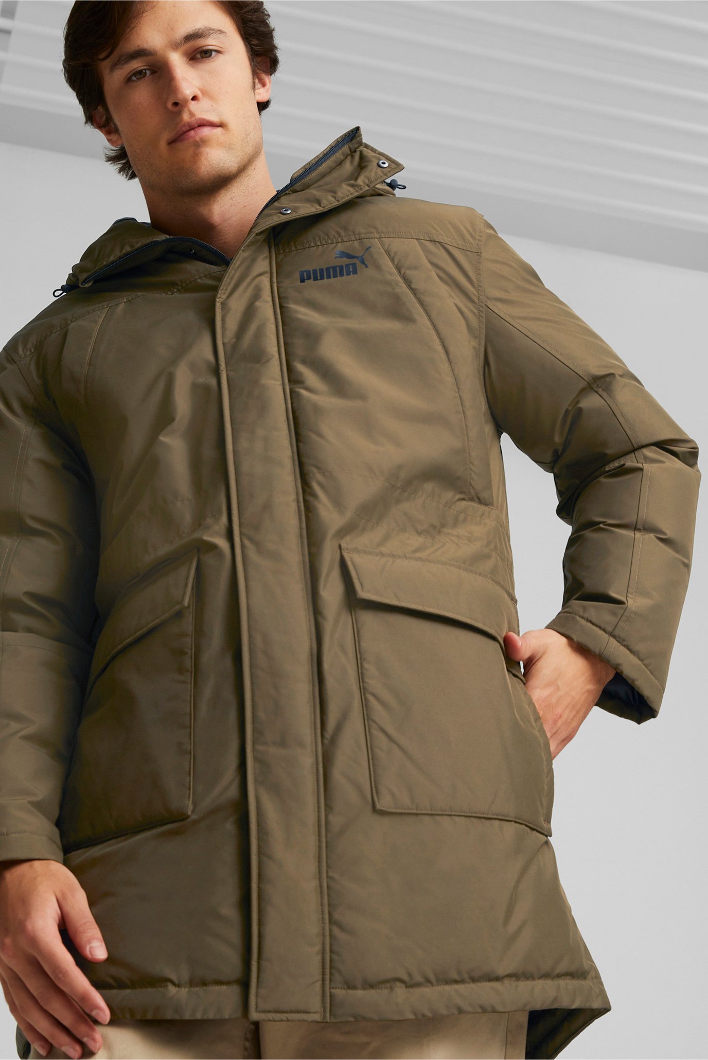 Чоловіча зелена парка Down Parka Jacket Men 1