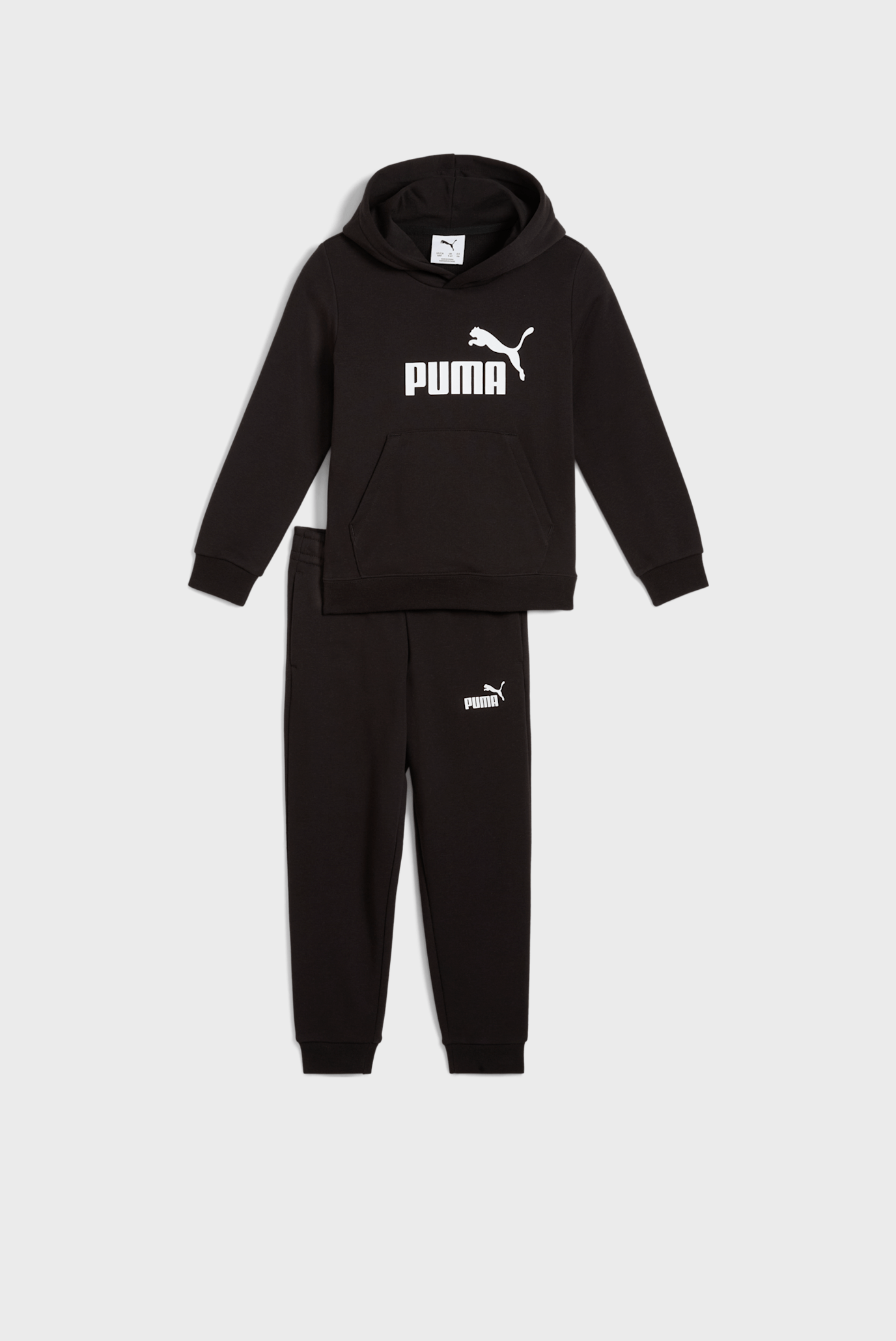 Детский черный спортивный костюм (худи, брюки) Essentials No.1 Logo Sweat Suit Kids 1