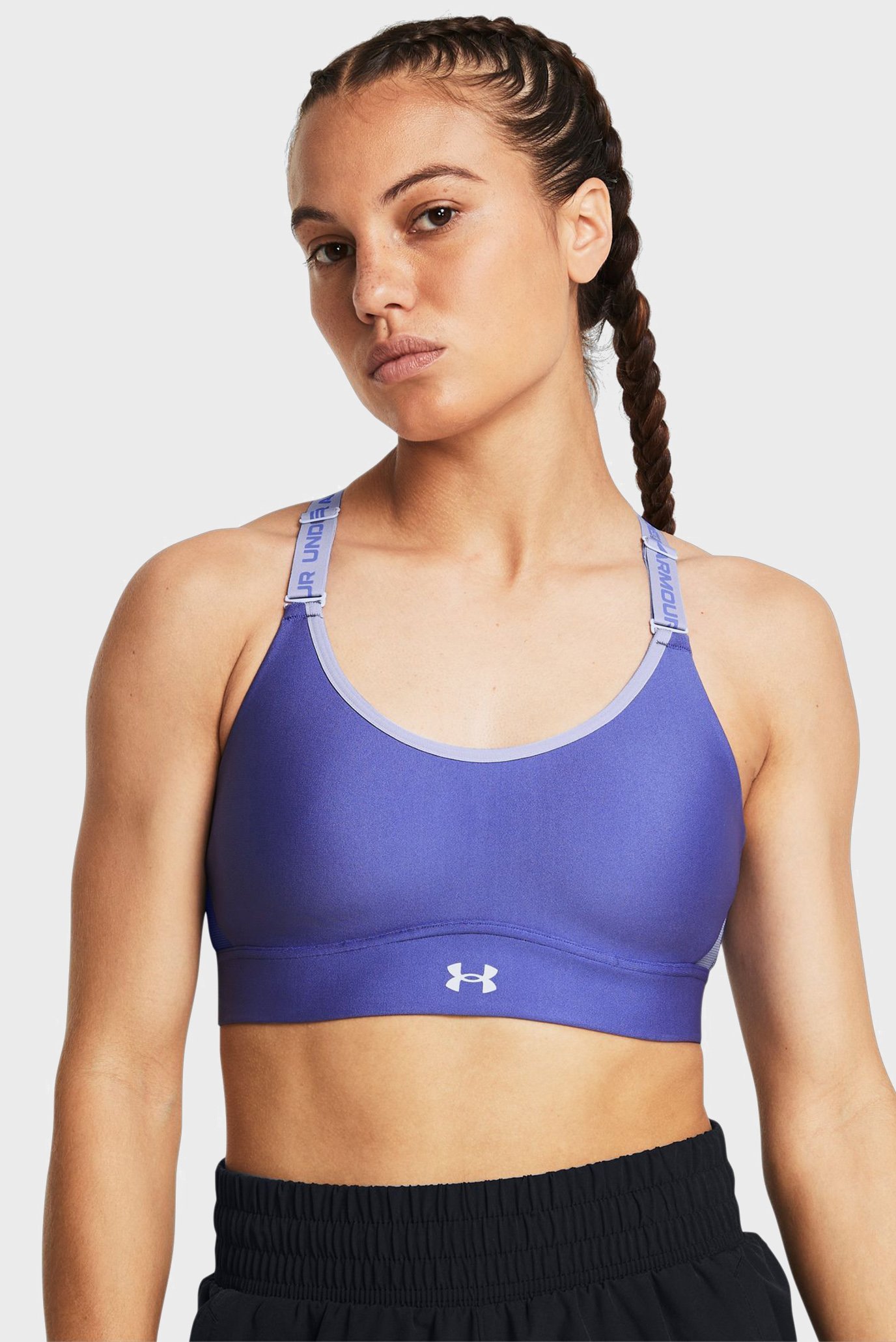 Женский фиолетовый топ UA Infinity Mid 2.0 Bra Фиолетовый XL (D-DD) Under Armour 1384123-561 Женский фиолетовый топ UA Infinity Mid 2.0 Bra Фиолетовый XL (D-DD) Under Armour 1384123-561