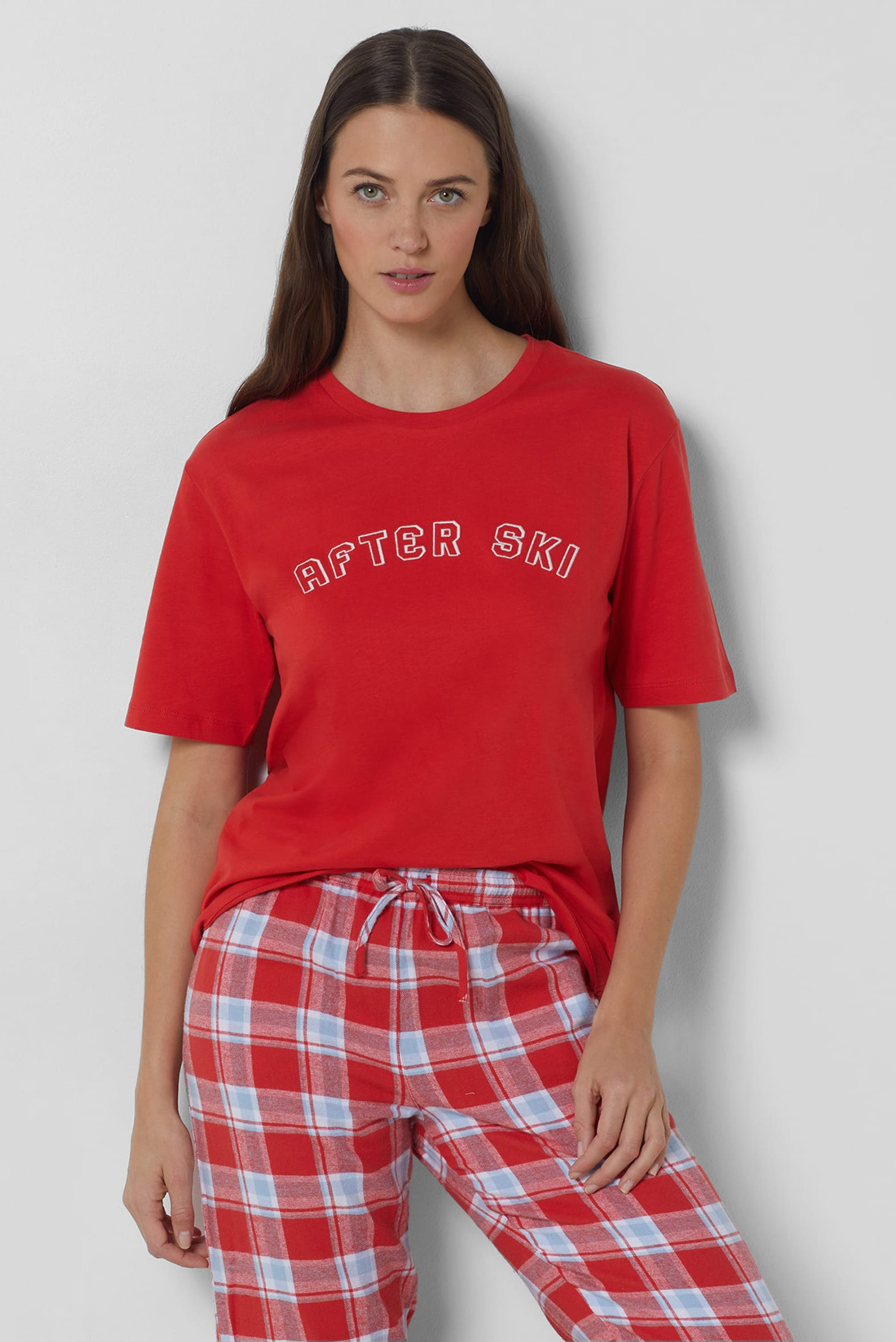 Жіноча червона футболка SIVAR 1