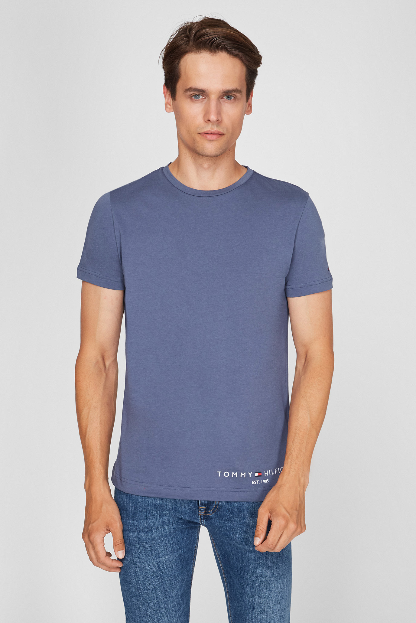 Мужская синяя футболка LOGO TEE 1