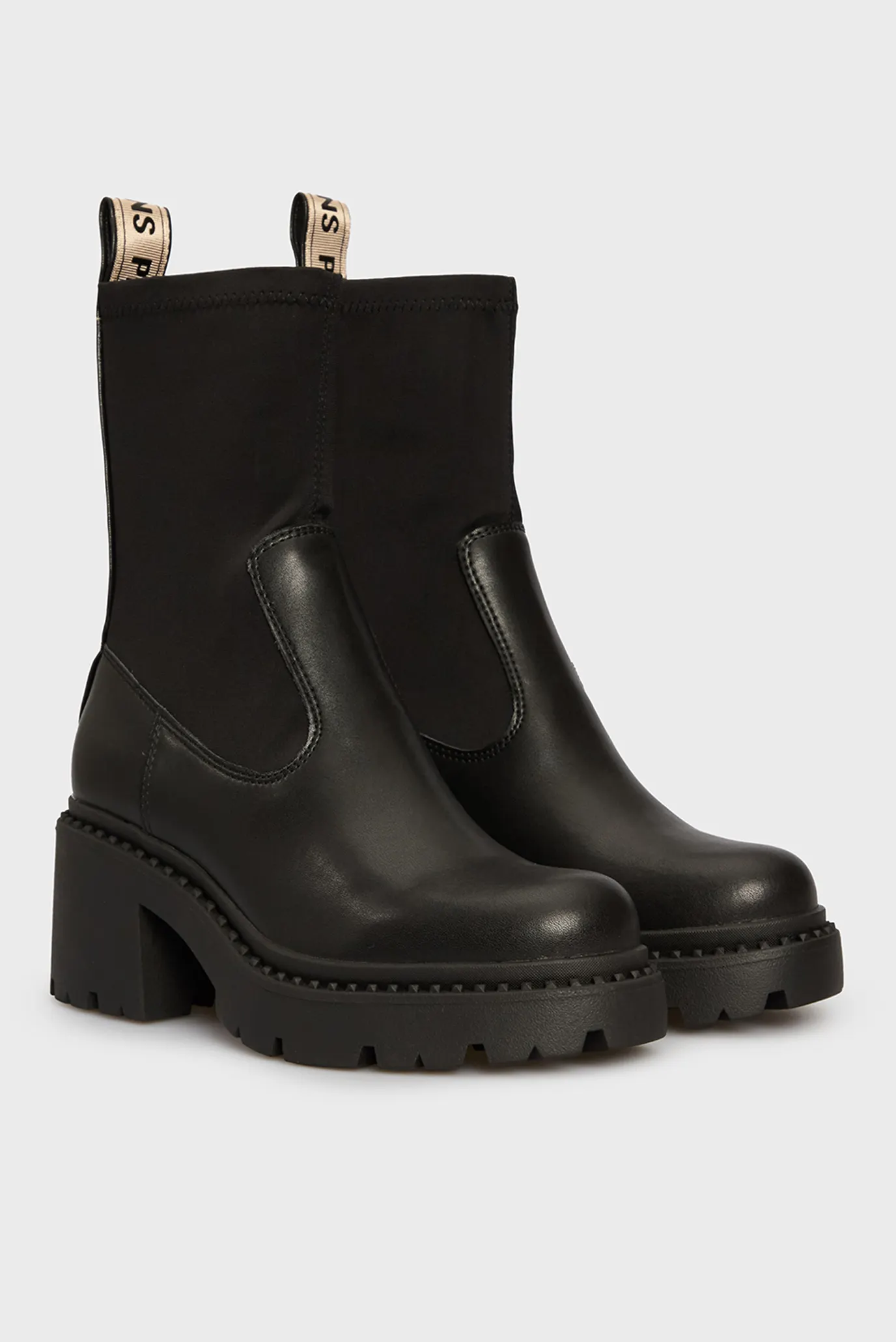 Женские черные кожаные ботильоны GLEN MIX 3