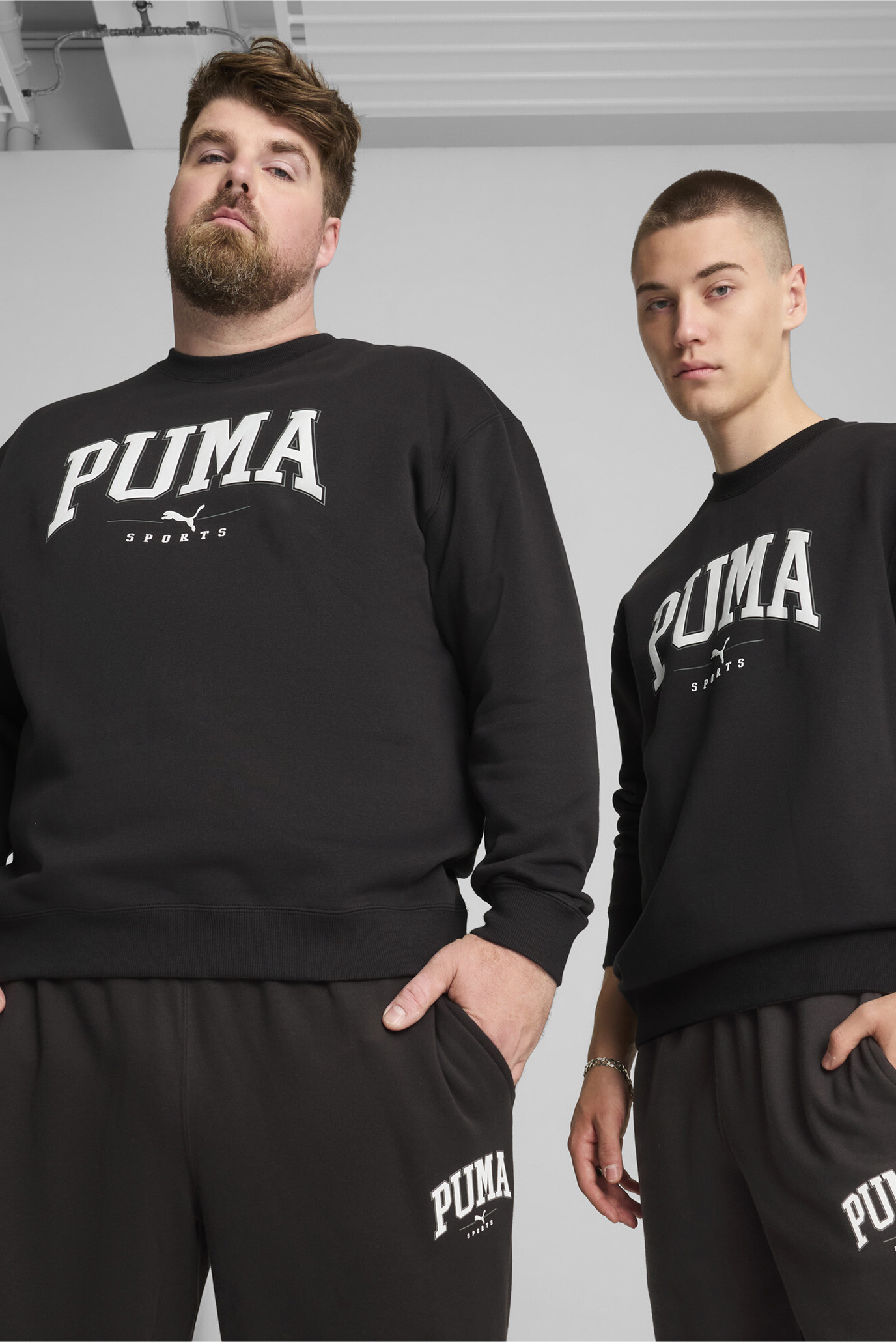 Чоловічий чорний світшот PUMA SQUAD Crewneck Men 1