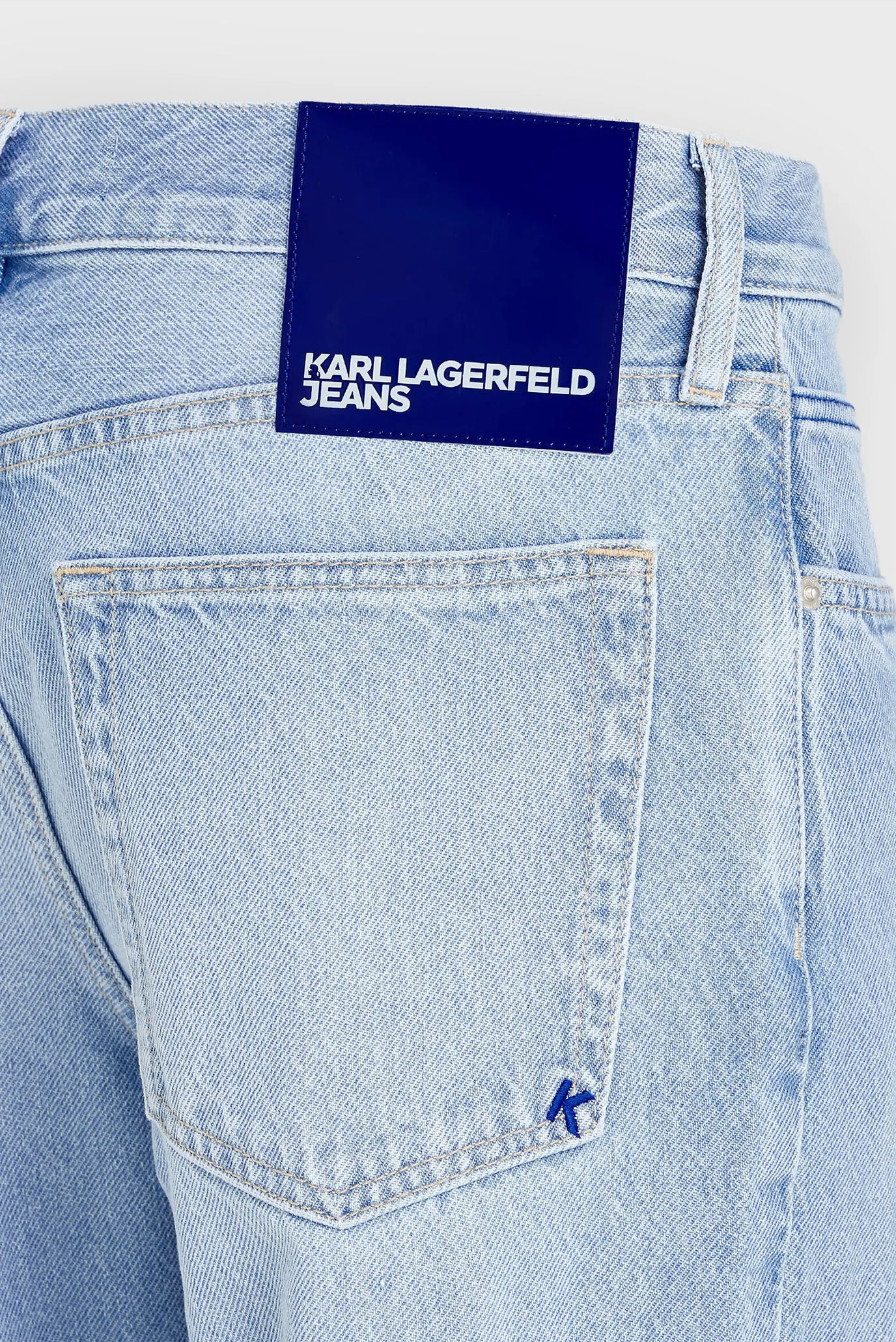 Мужские голубые джинсы 5