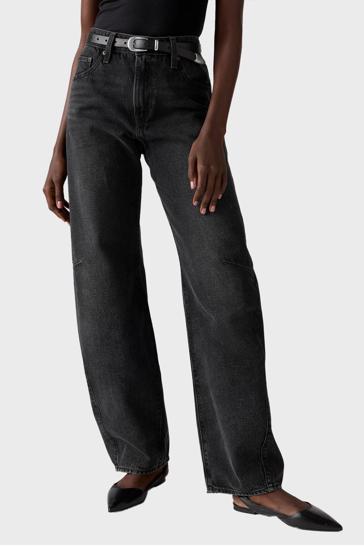 Женские черные джинсы Baggy Dad Barrel Черный 25-32 Levi’s® 0039A;0000 Женские черные джинсы Baggy Dad Barrel Черный 25-32 Levi’s® 0039A;0000