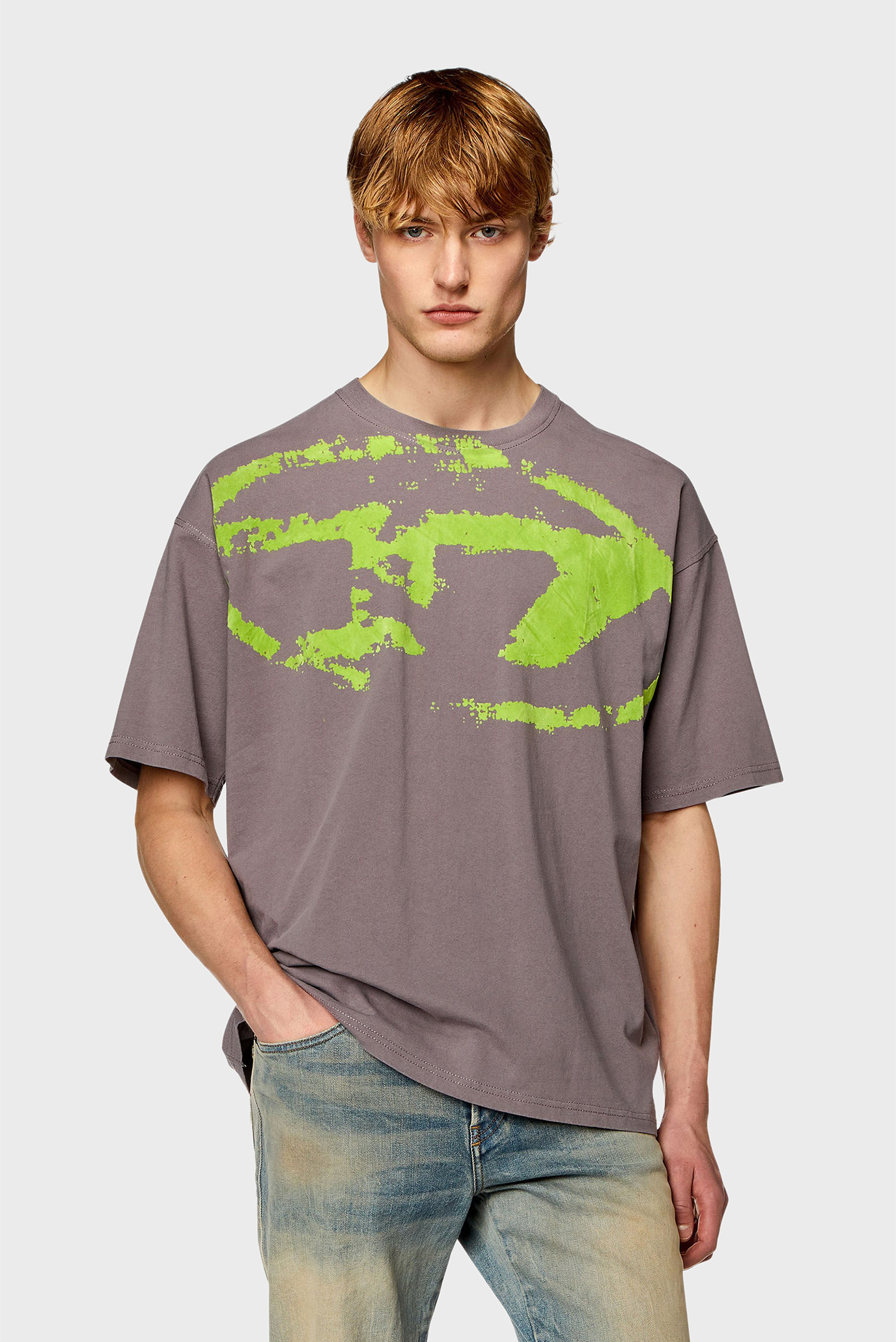 Мужская серая футболка T-BOXT-N14 MAGLIETTA 1