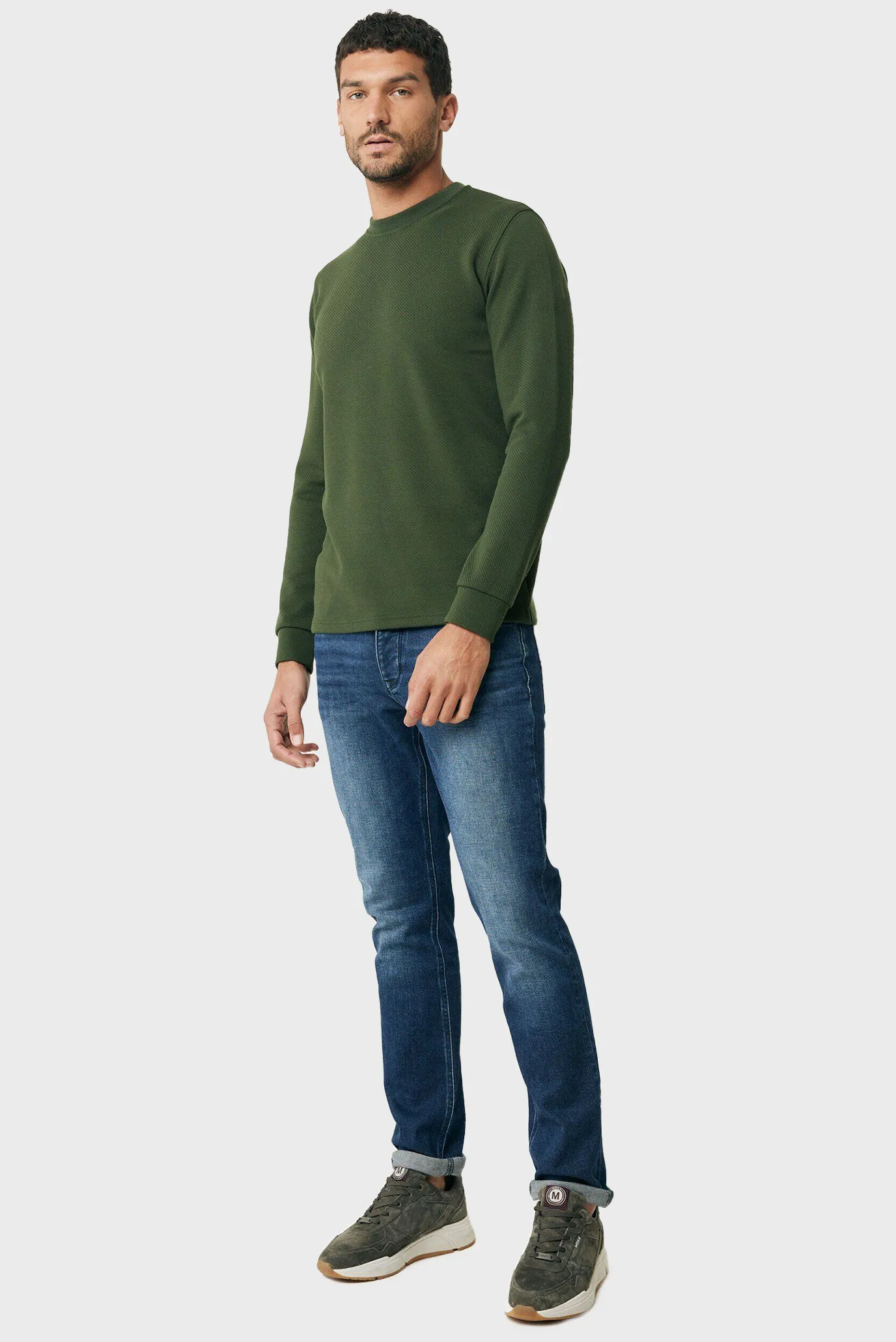 Мужской зеленый свитшот 2