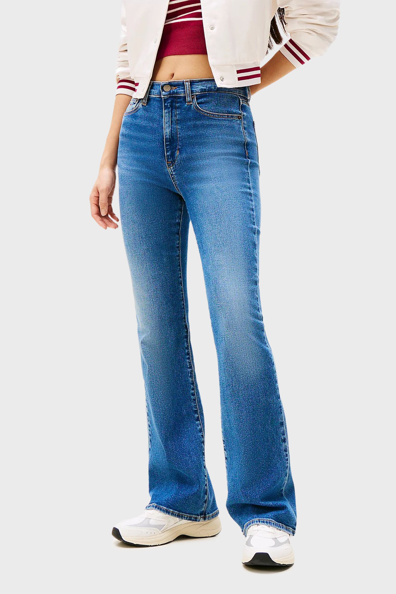 Женские синие джинсы SYLVIA HGH FLR Синий 30-32 Tommy Jeans DW0DW20654 Женские синие джинсы SYLVIA HGH FLR Синий 30-32 Tommy Jeans DW0DW20654