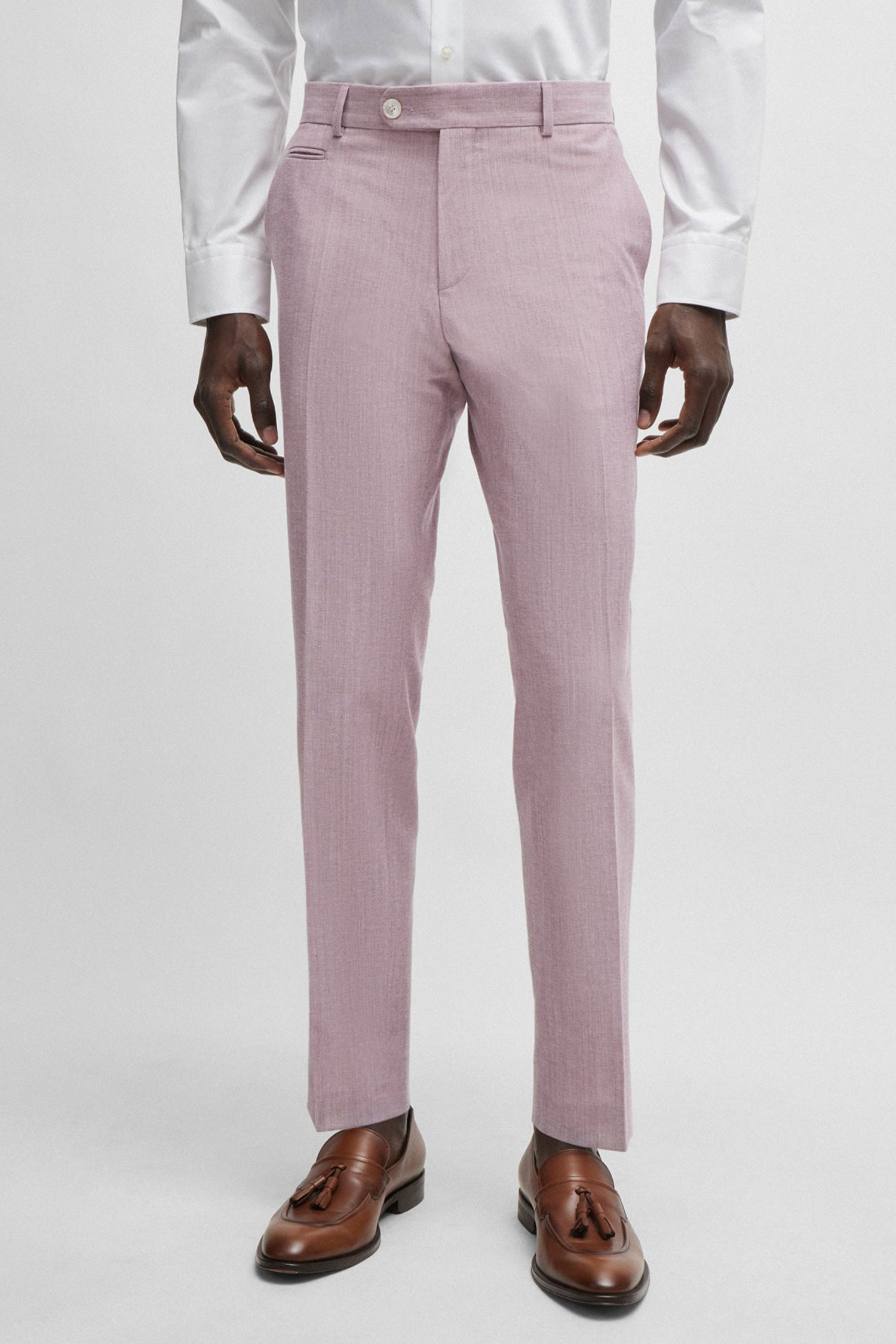 Мужские розовые брюки 1