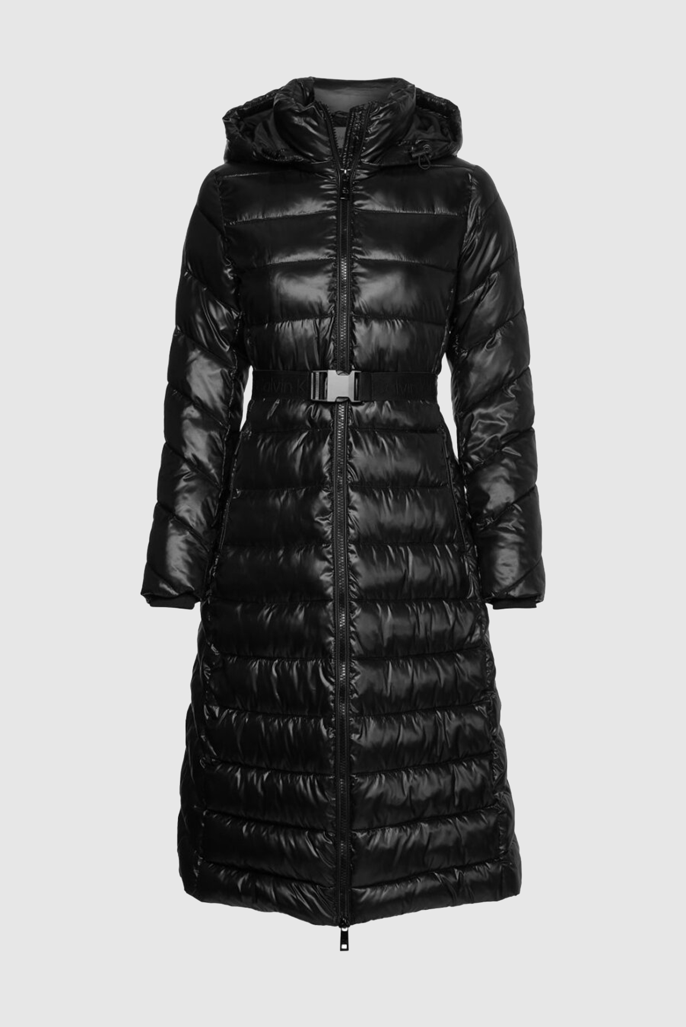 Жіноча чорна куртка ESSENTIAL BELTED MAXI COAT 1