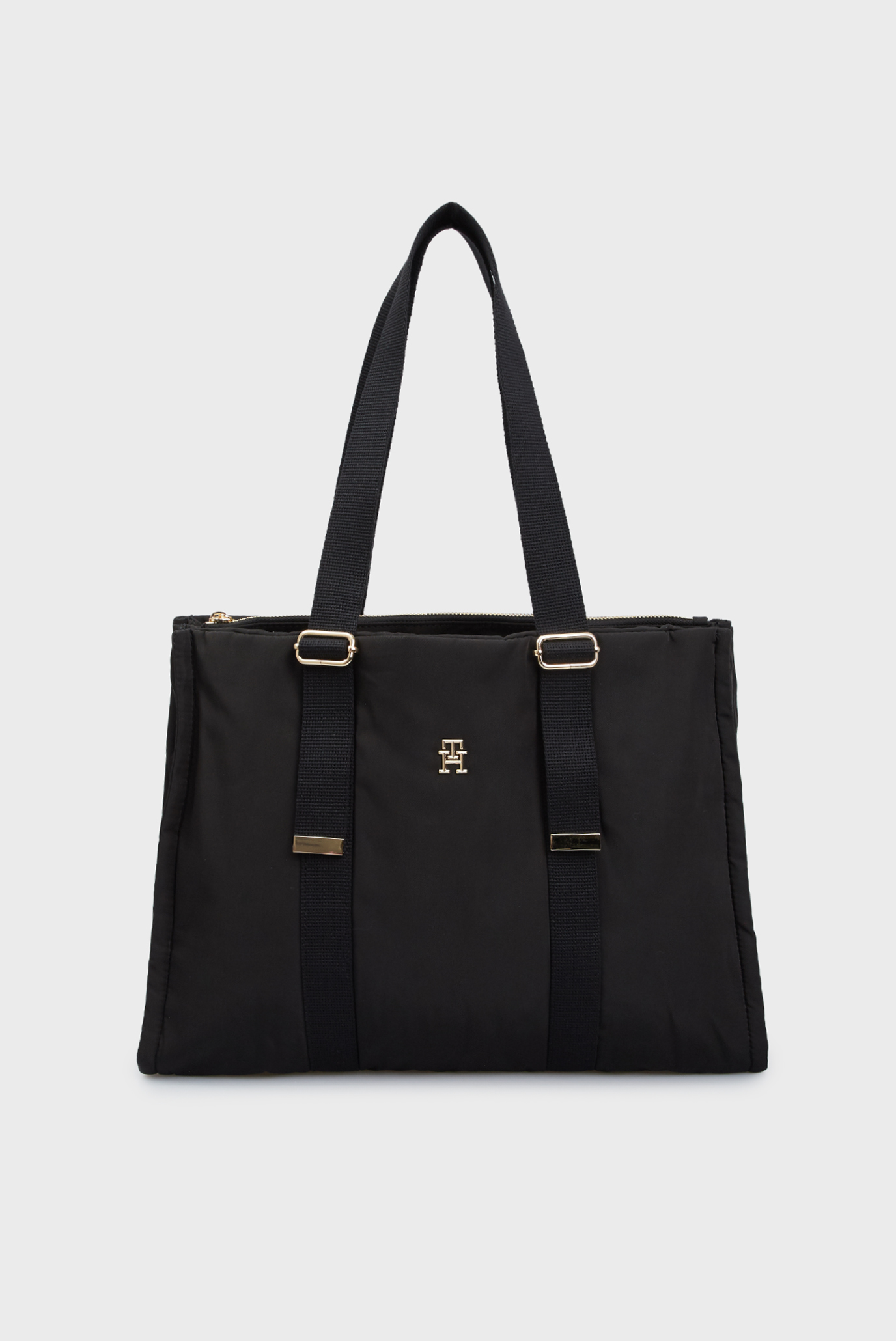 Женская черная сумка TH REVAMP TOTE 1