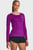 Жіночий фіолетовий термореглан UA HG Armour Long Sleeve