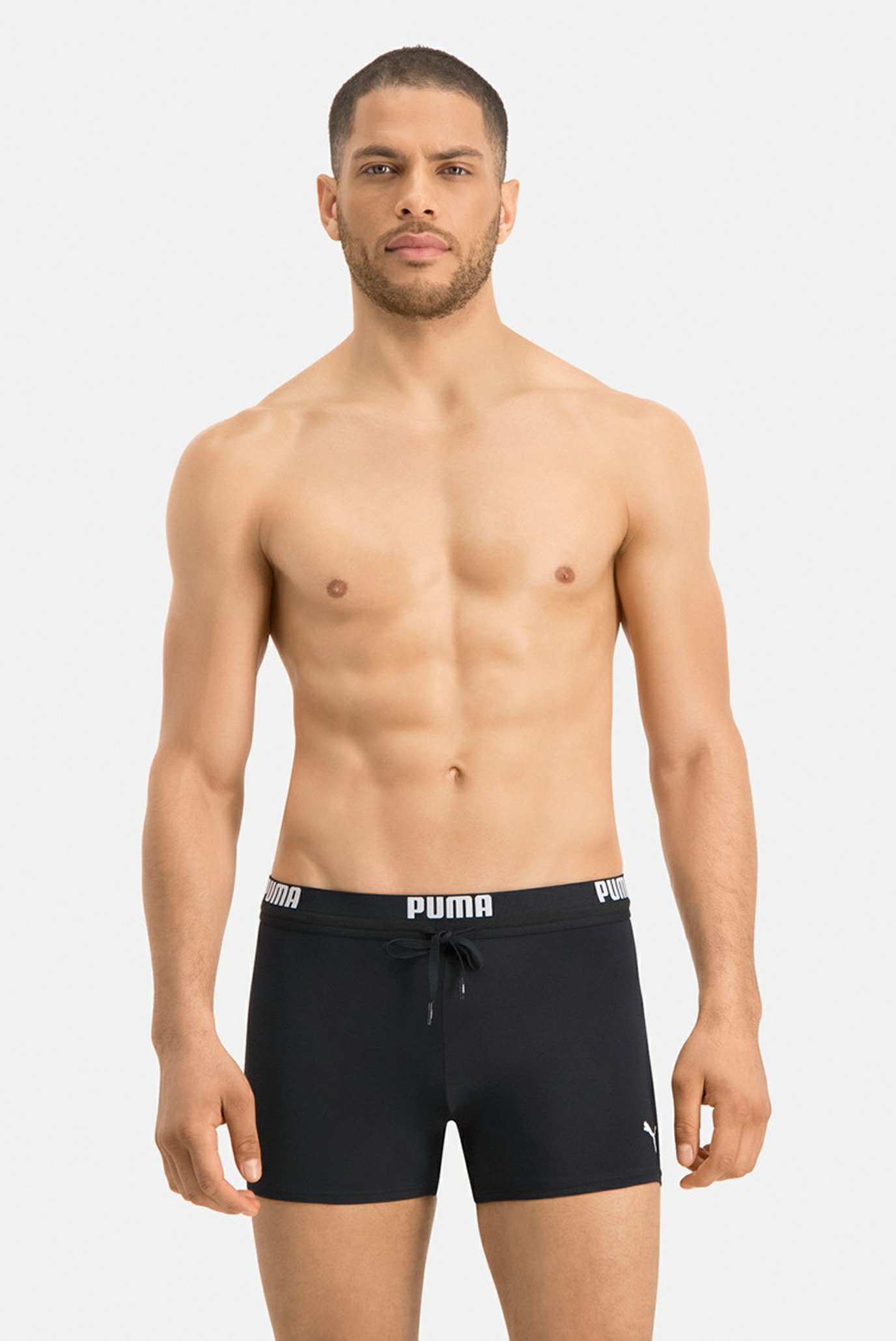 Мужские черные плавки PUMA Swim Men Logo Swim Trunks 1